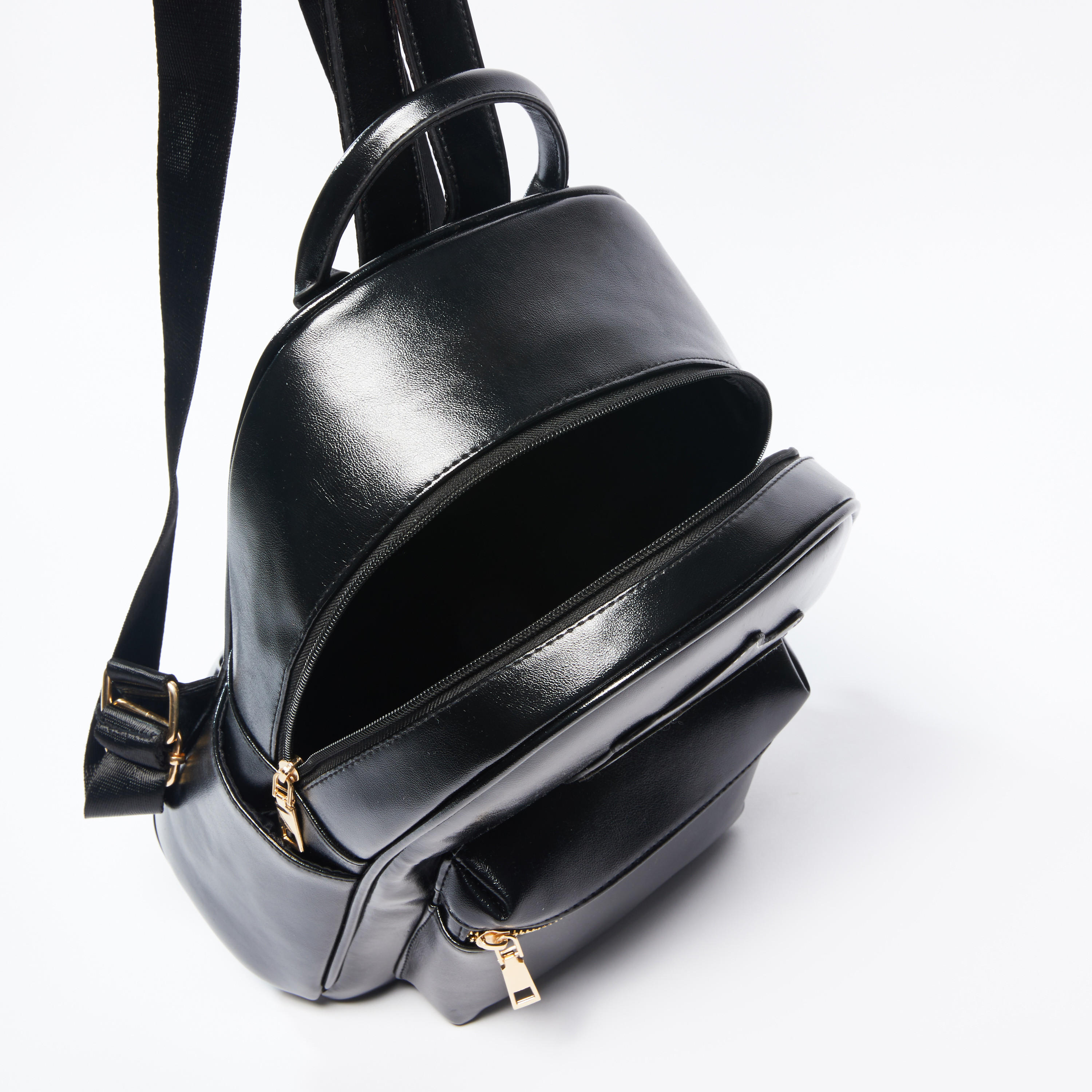 حقيبة ظهر بسحاب إغلاق وحمّالات خلفية قابلة للتعديل وتزيينات-women-bagsandwallets-handbags-image-5