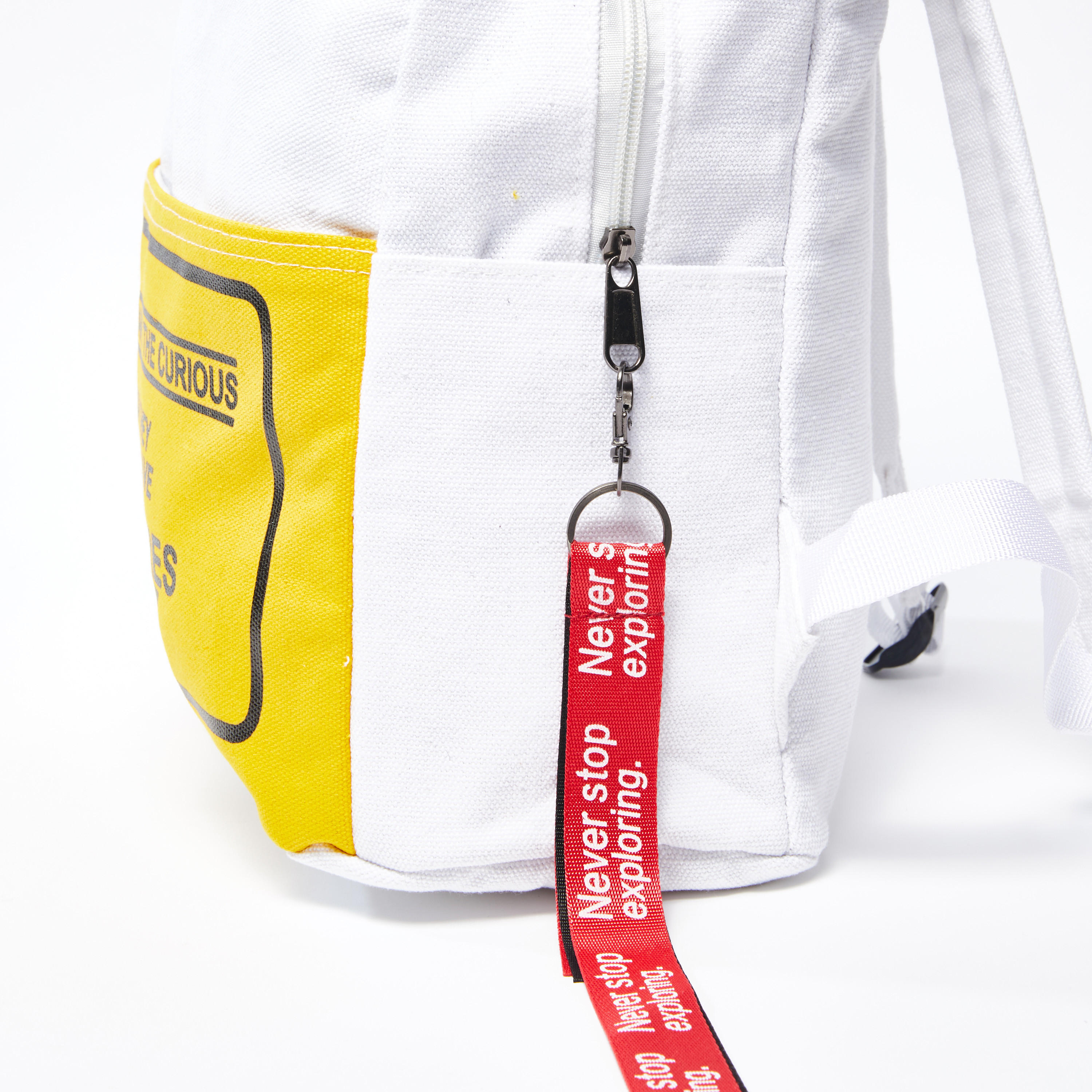 Printed Backpack with Tape Detail Zip Closure and Adjustable Straps-women-bagsandwallets-handbags-image-4