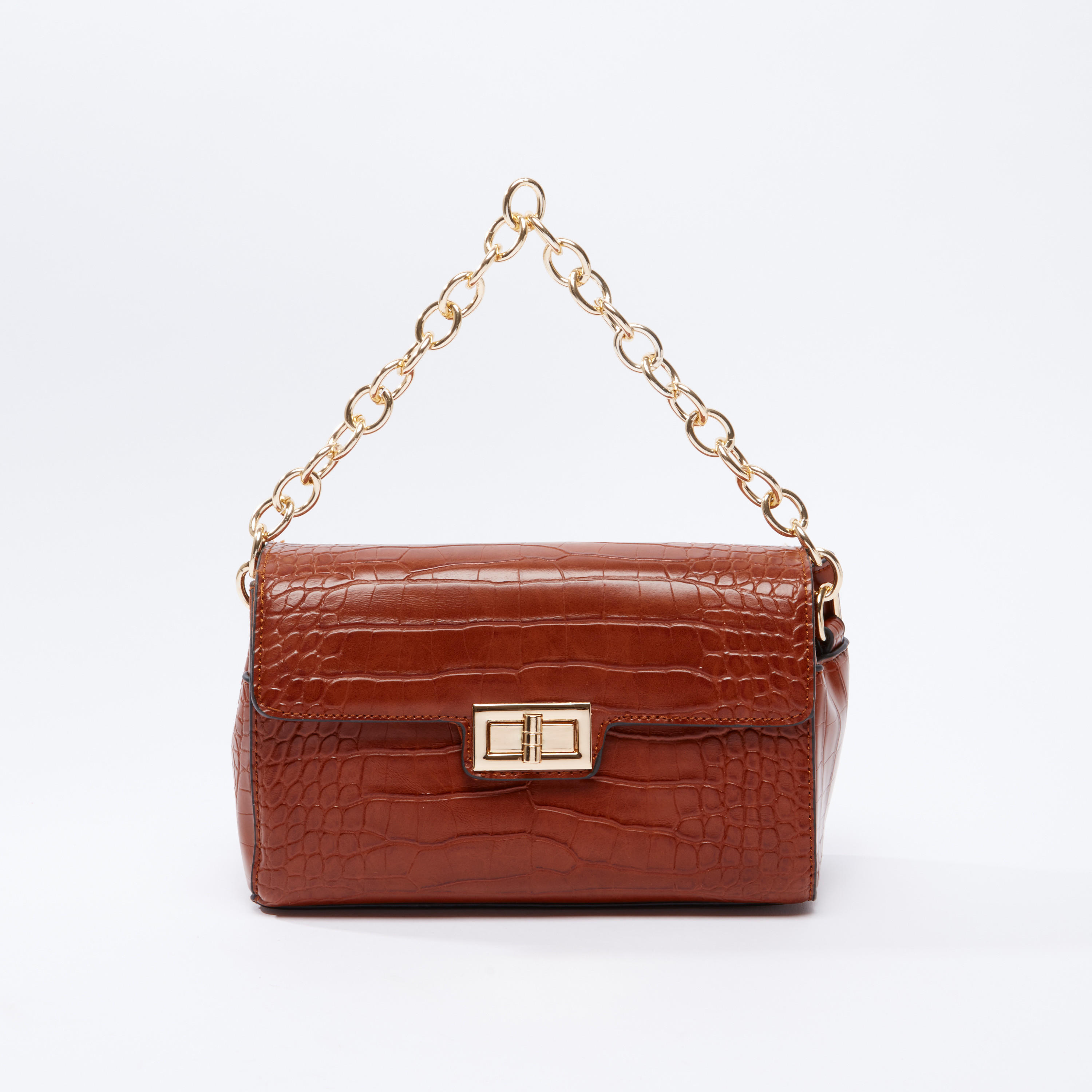 حقيبة ساتشيل بارزة الملمس بقفل إغلاق دوّار وحمّالة قابلة للتعديل-women-bagsandwallets-handbags-image-1