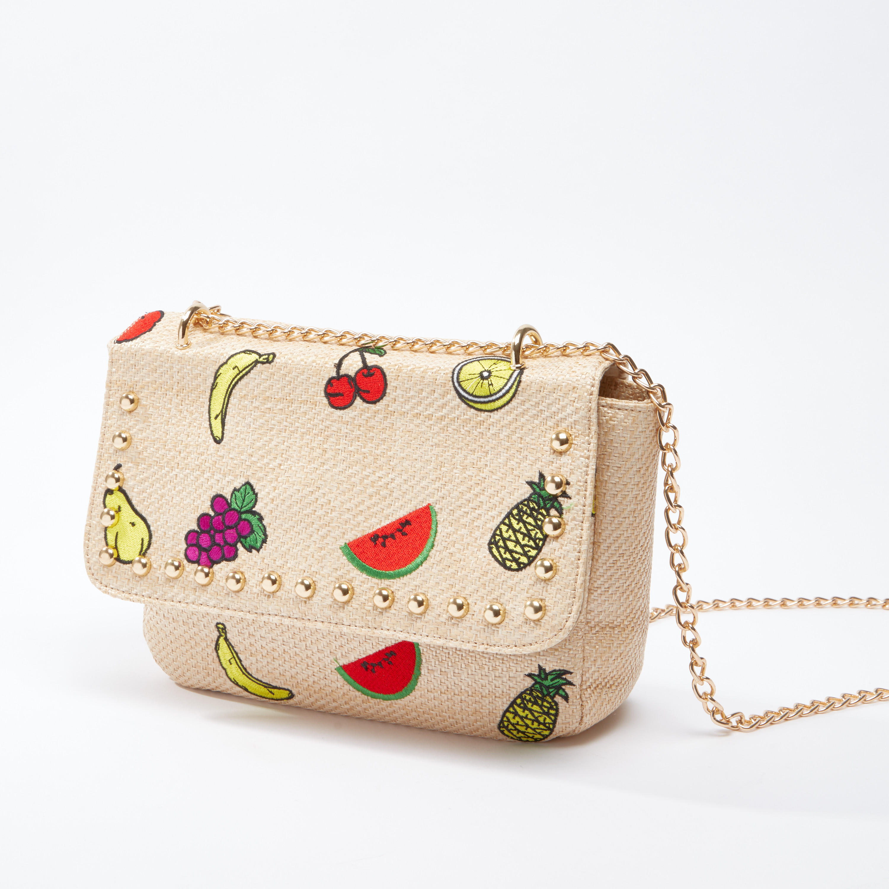 حقيبة ساتشيل مطرزة بسلسلة ميتاليك-women-bagsandwallets-handbags-image-1