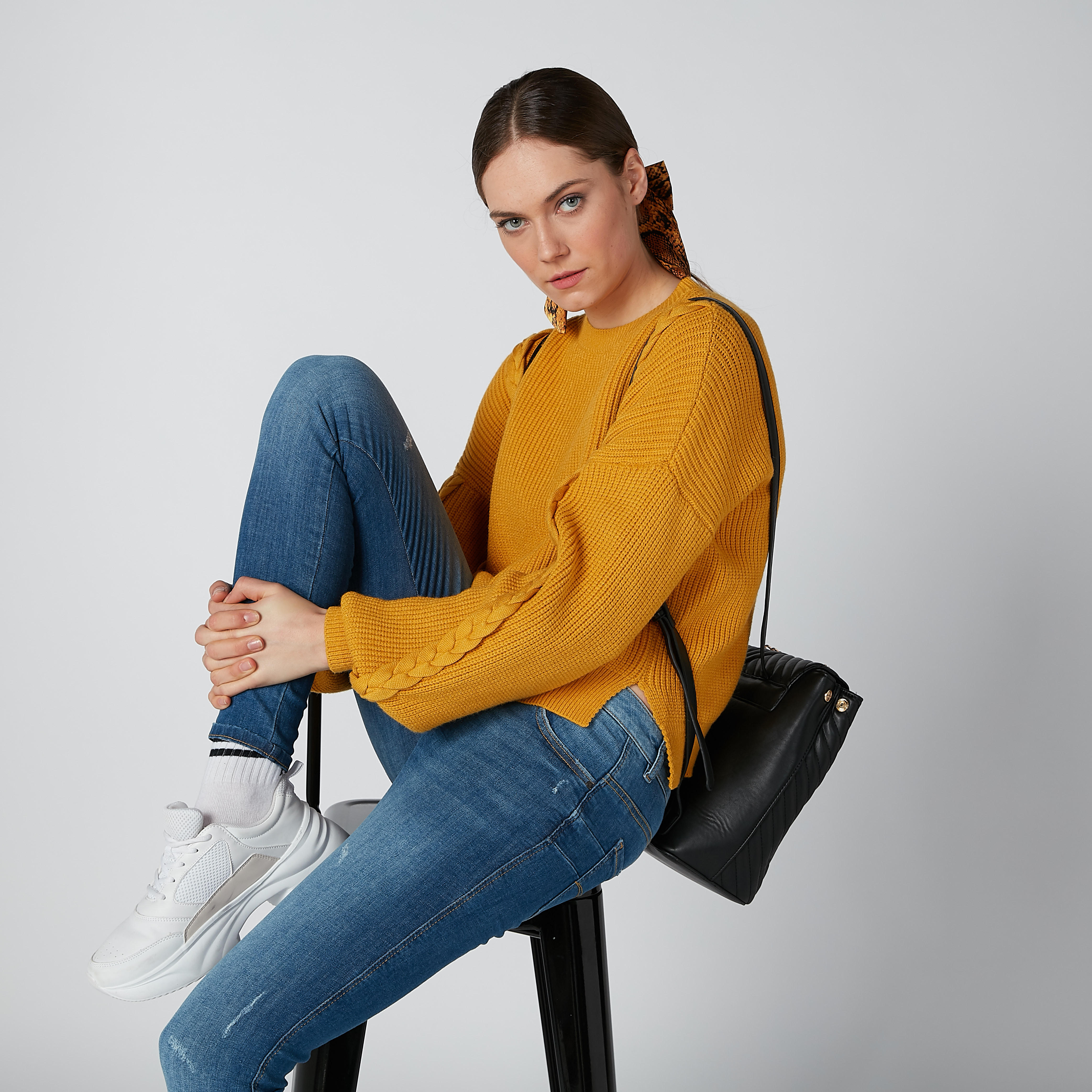 Textured Backpack with Metallic Chain and Adjustable Straps-women-bagsandwallets-handbags-image-2