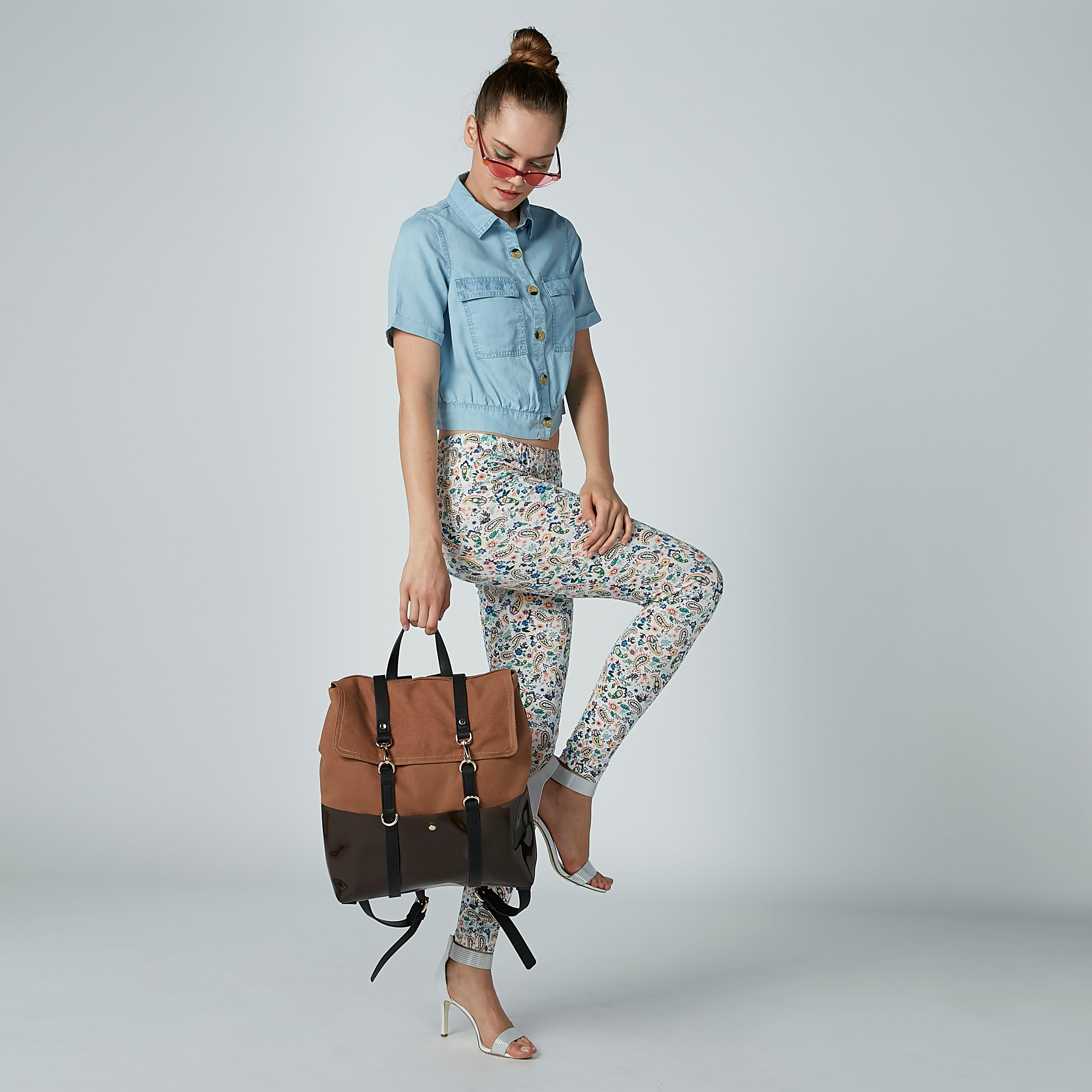 Plain Backpack with Adjustable Backstraps-women-bagsandwallets-handbags-image-2