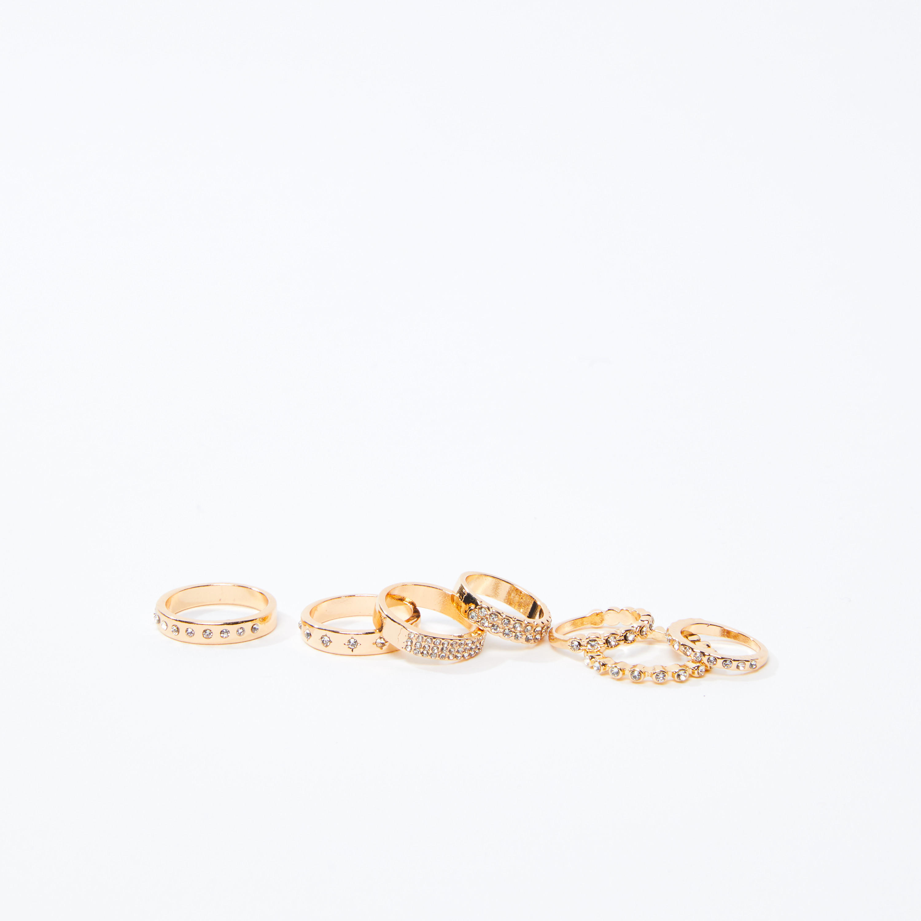 طقم خواتم مرصَع 7 قطع-women-watchesandjewellery-jewellery-rings-image-1