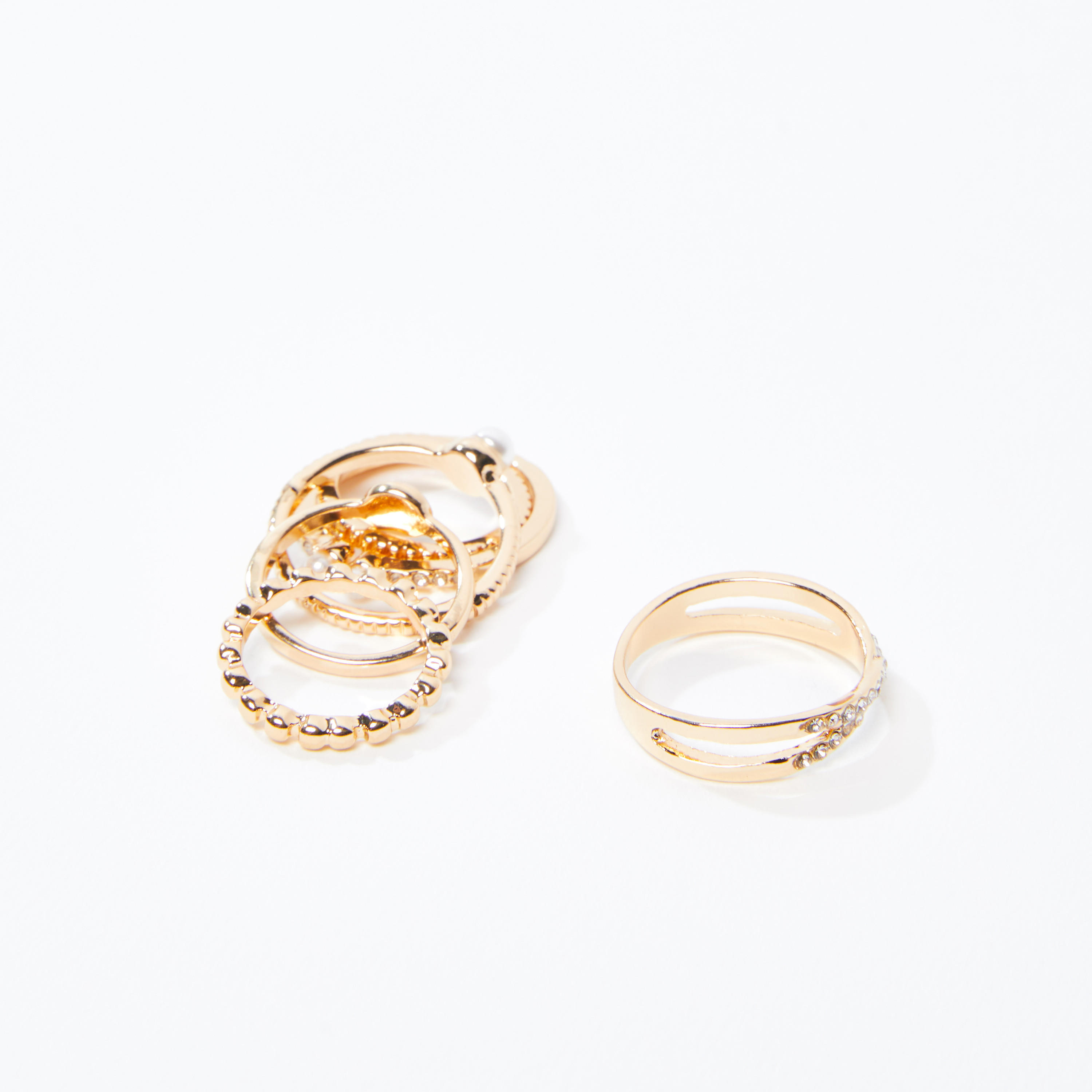 Metallic Finger Ring - Set of 6-women-watchesandjewellery-jewellery-rings-image-3