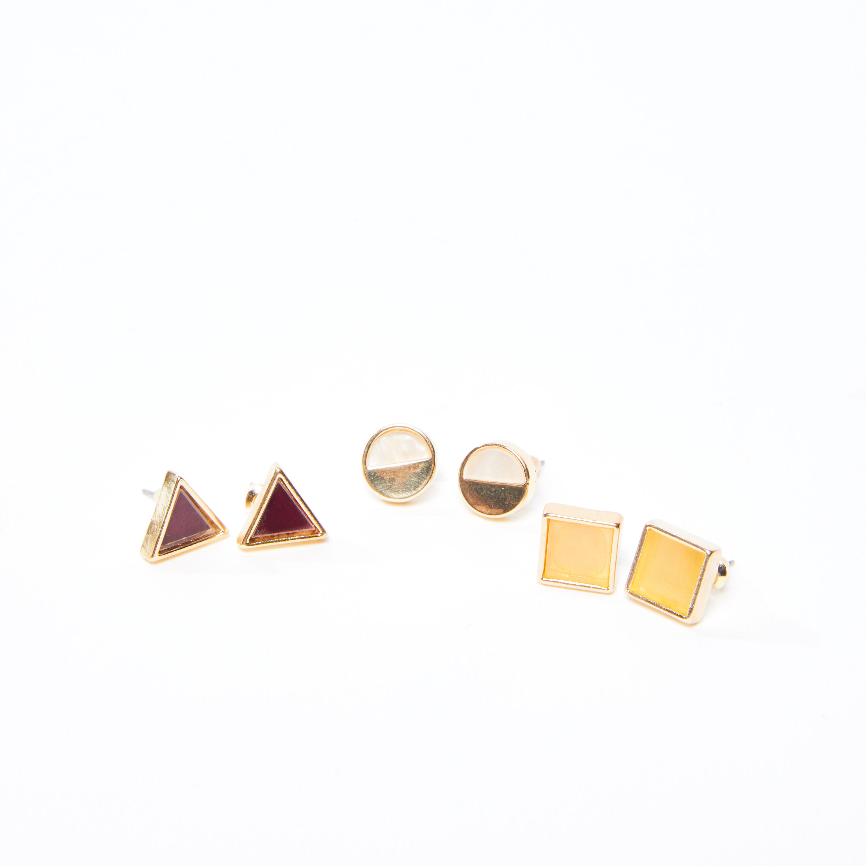 Embellished Stud Earrings - Set of 3-women-watchesandjewellery-jewellery-earrings-image-1