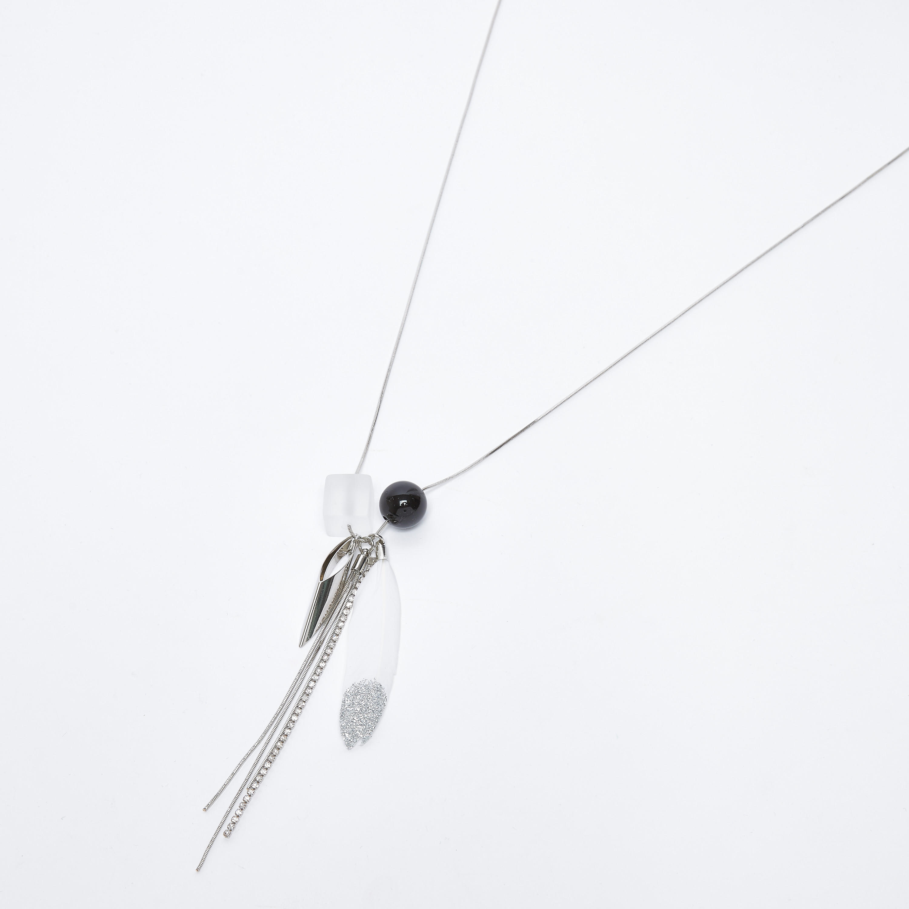 قلادة ميتاليك بدلّاية ومشبك إغلاق-women-watchesandjewellery-jewellery-necklacesandpendants-image-1