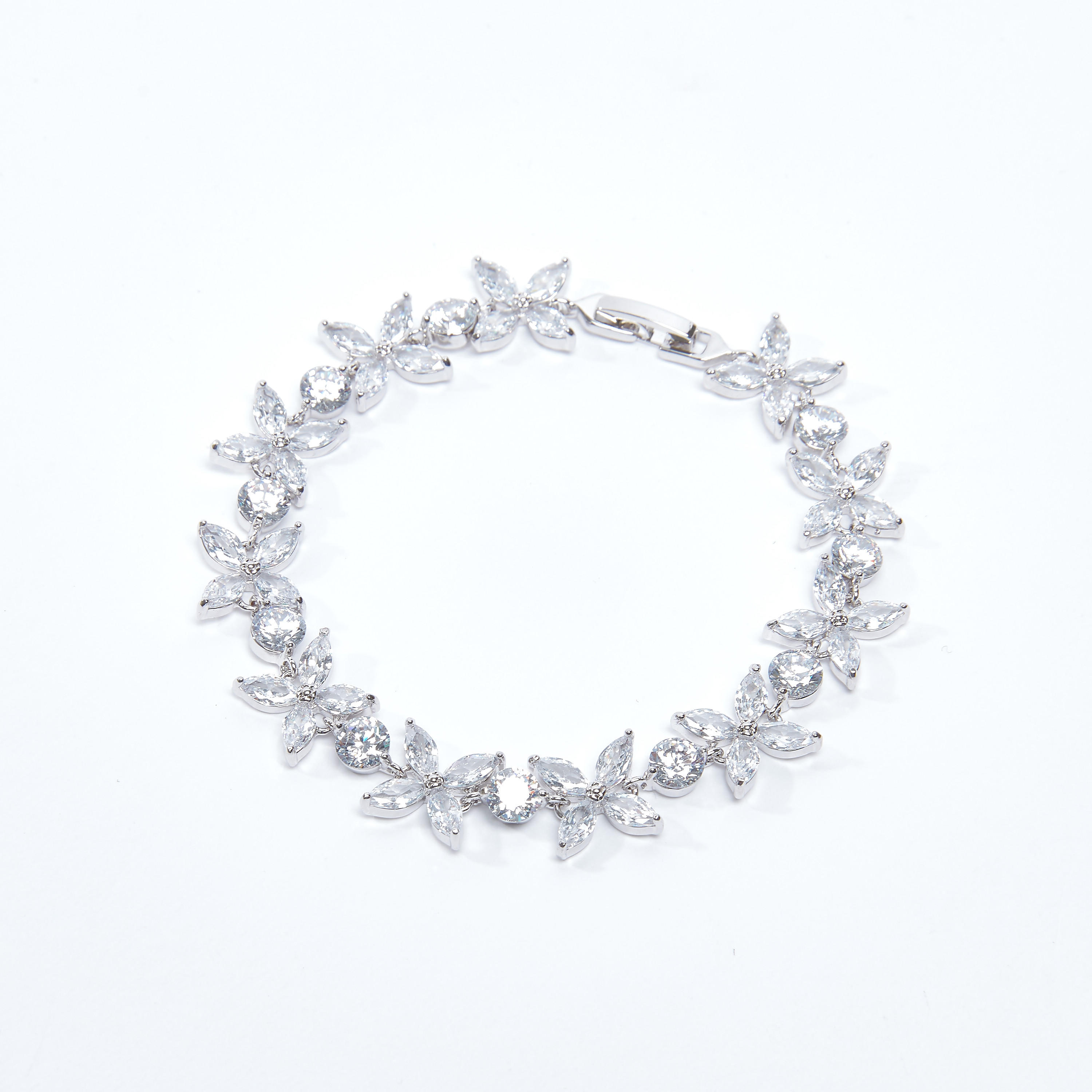 Studded Bracelet with Foldover Clasp-women-watchesandjewellery-jewellery-banglesandbracelets-image-1