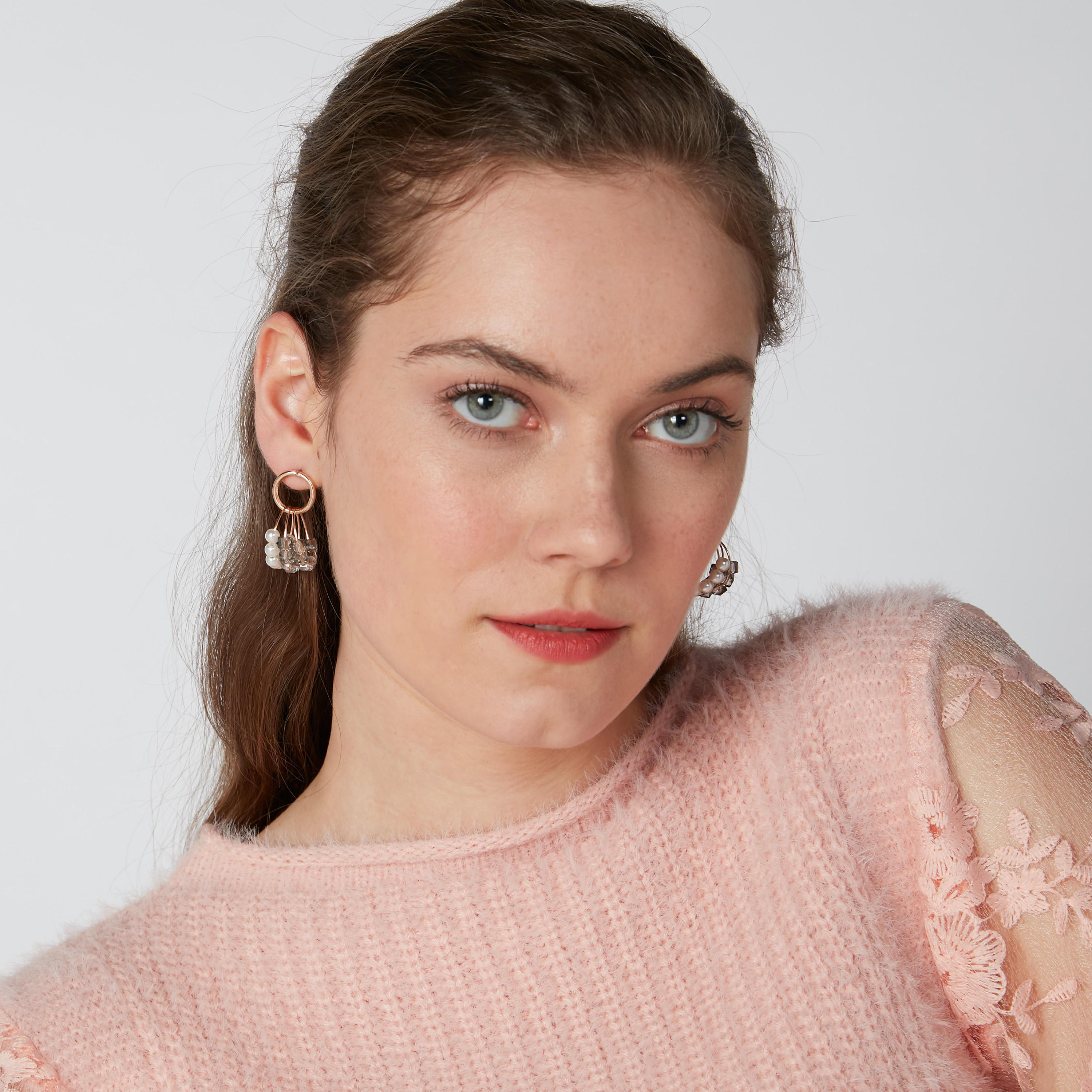 Embellished Dangling Earrings with Pushback Closure-women-watchesandjewellery-jewellery-earrings-image-1