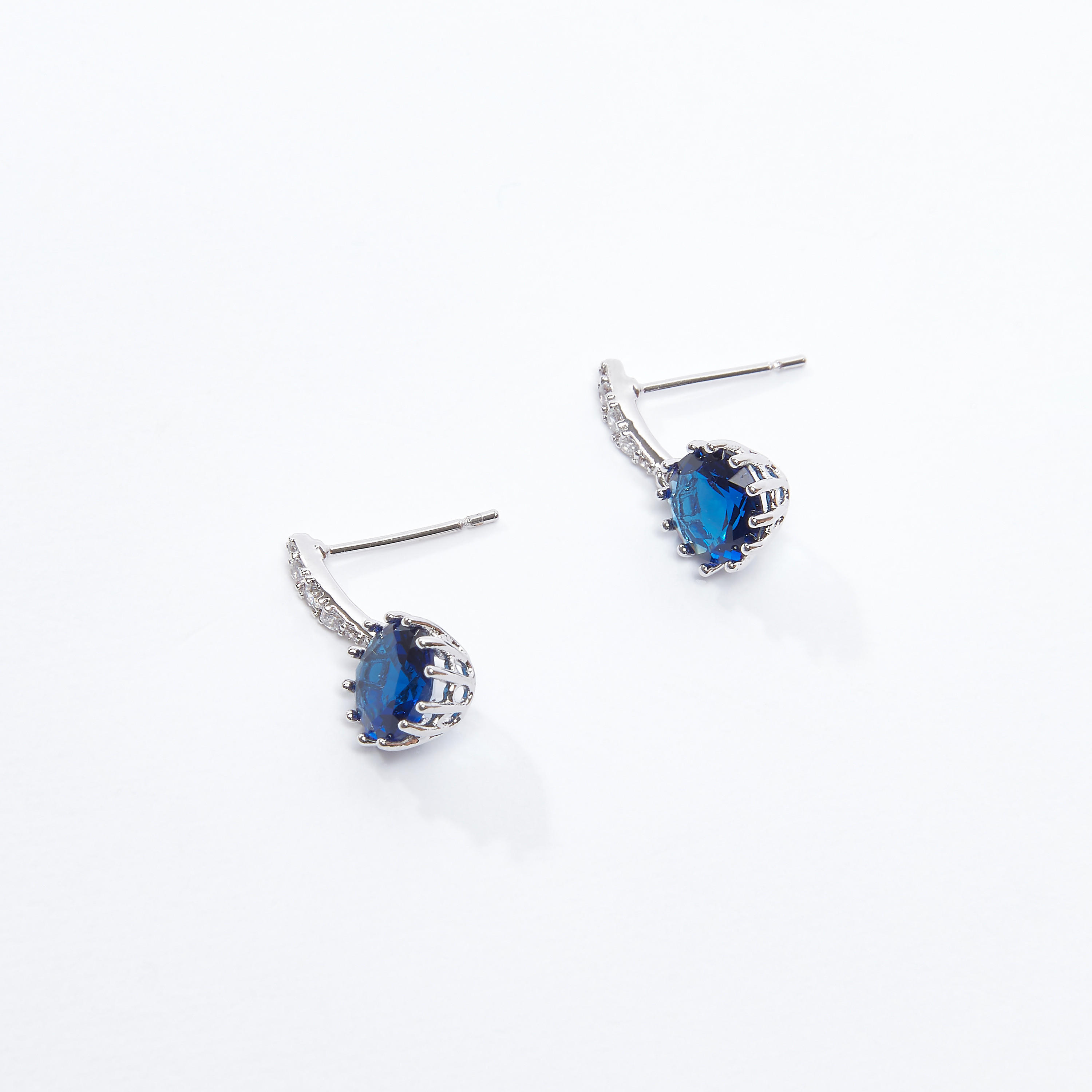 Studded Dangling Earrings with Pushback Closure-women-watchesandjewellery-jewellery-earrings-image-1