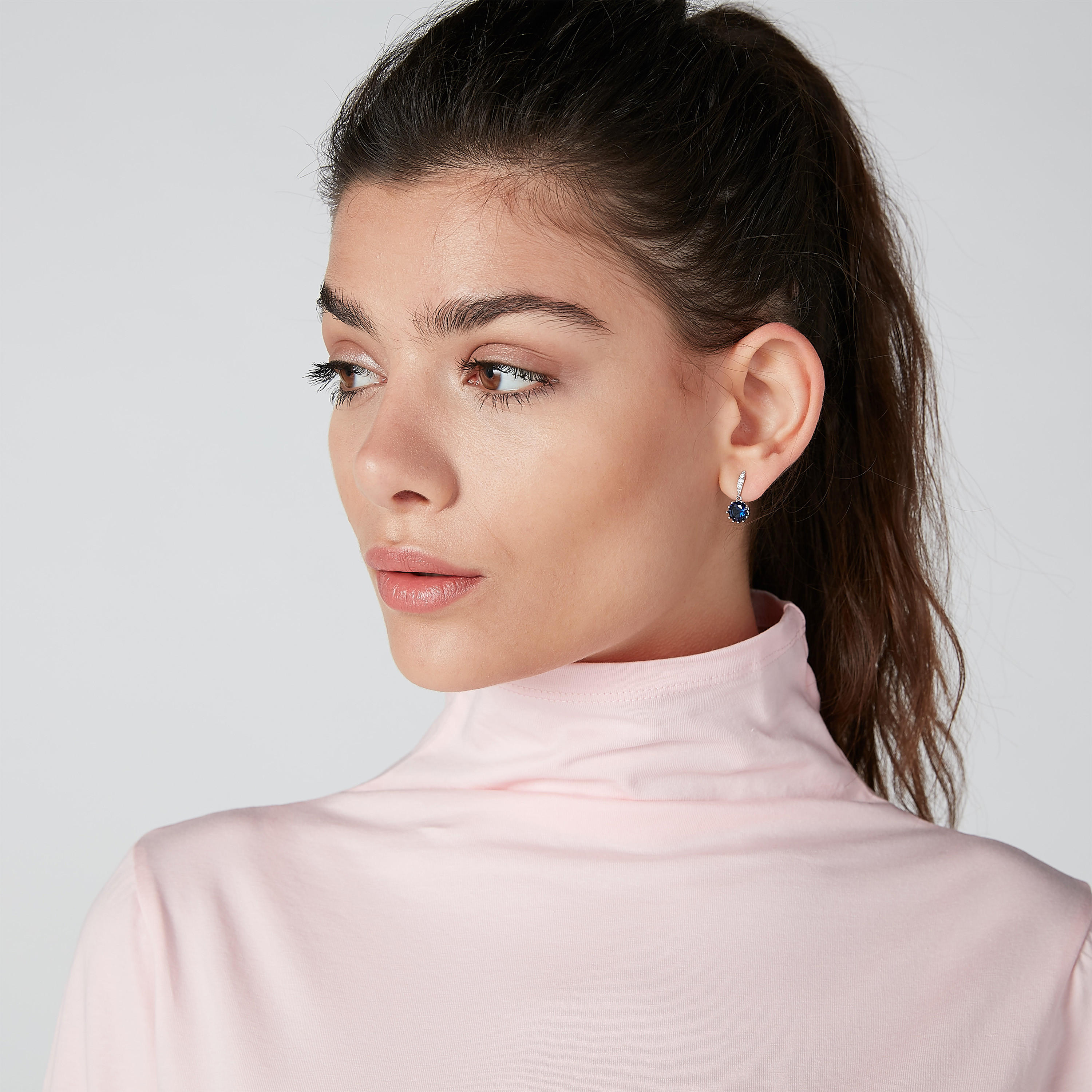 Studded Dangling Earrings with Pushback Closure-women-watchesandjewellery-jewellery-earrings-image-2