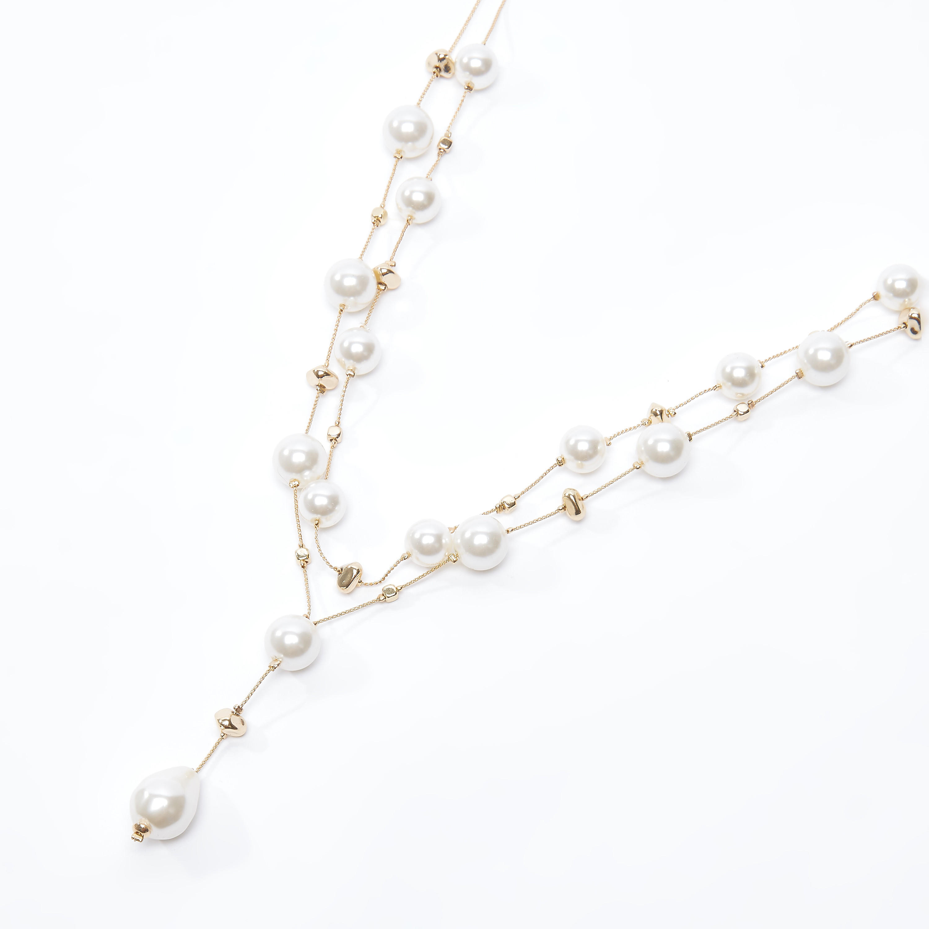 قلادة طبقات بتفاصيل لؤلؤ ومشبك إغلاق-women-watchesandjewellery-jewellery-necklacesandpendants-image-1