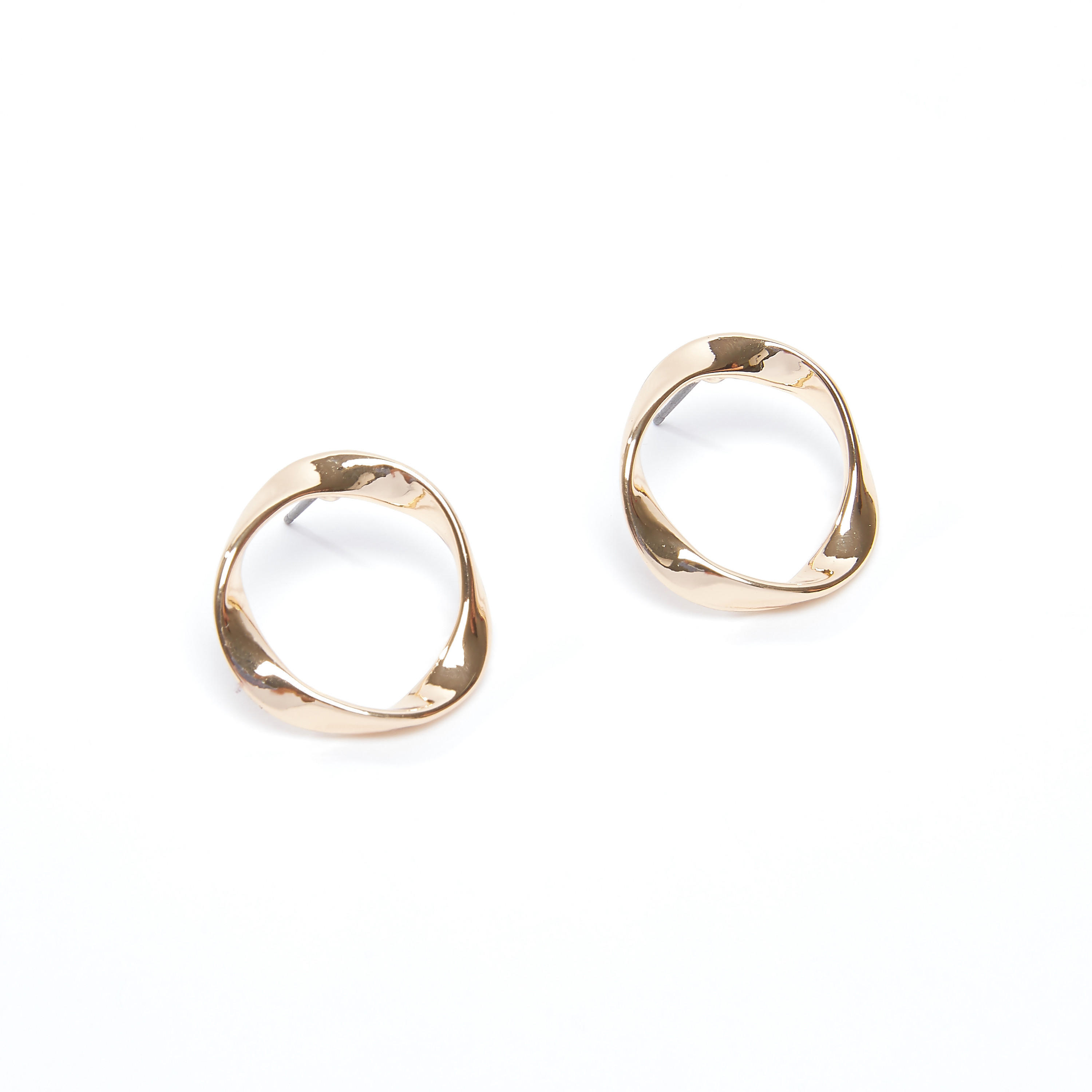 أقراط ميتاليك بمكبس إغلاق-women-watchesandjewellery-jewellery-earrings-image-3