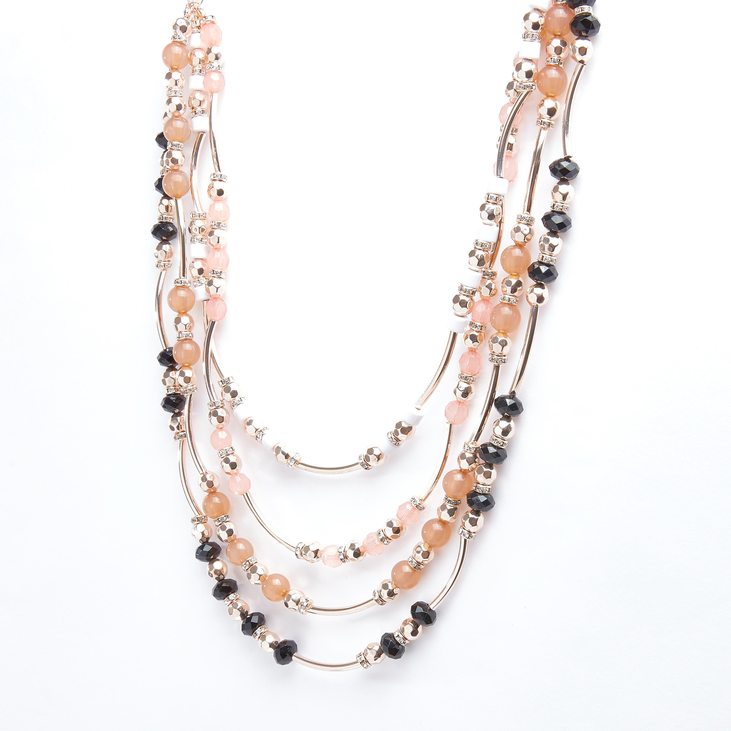 قلادة خرز متعددة الطبقات بمشبك إغلاق-women-watchesandjewellery-jewellery-necklacesandpendants-image-1