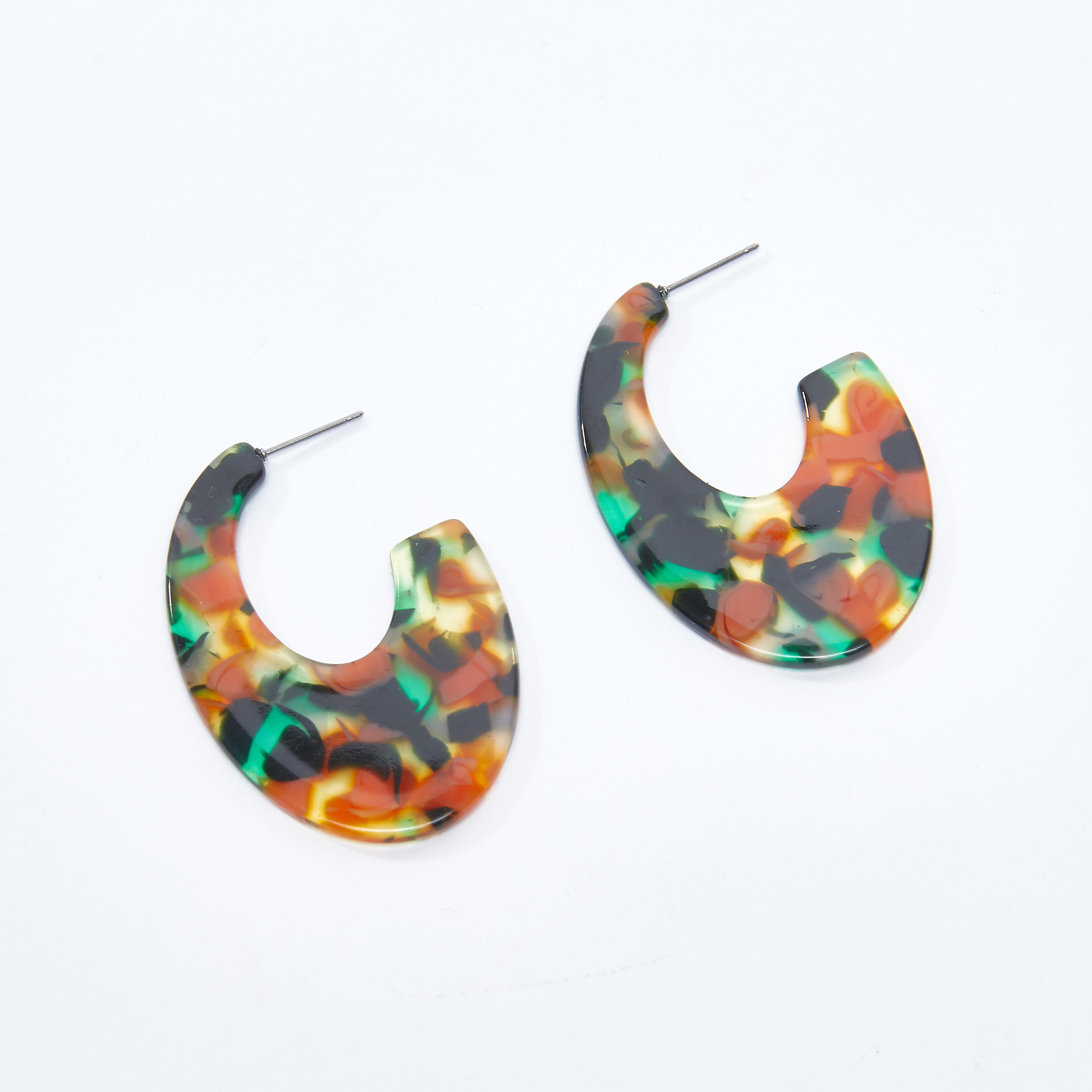 Printed Earrings with Pushback Closure-women-watchesandjewellery-jewellery-earrings-image-1