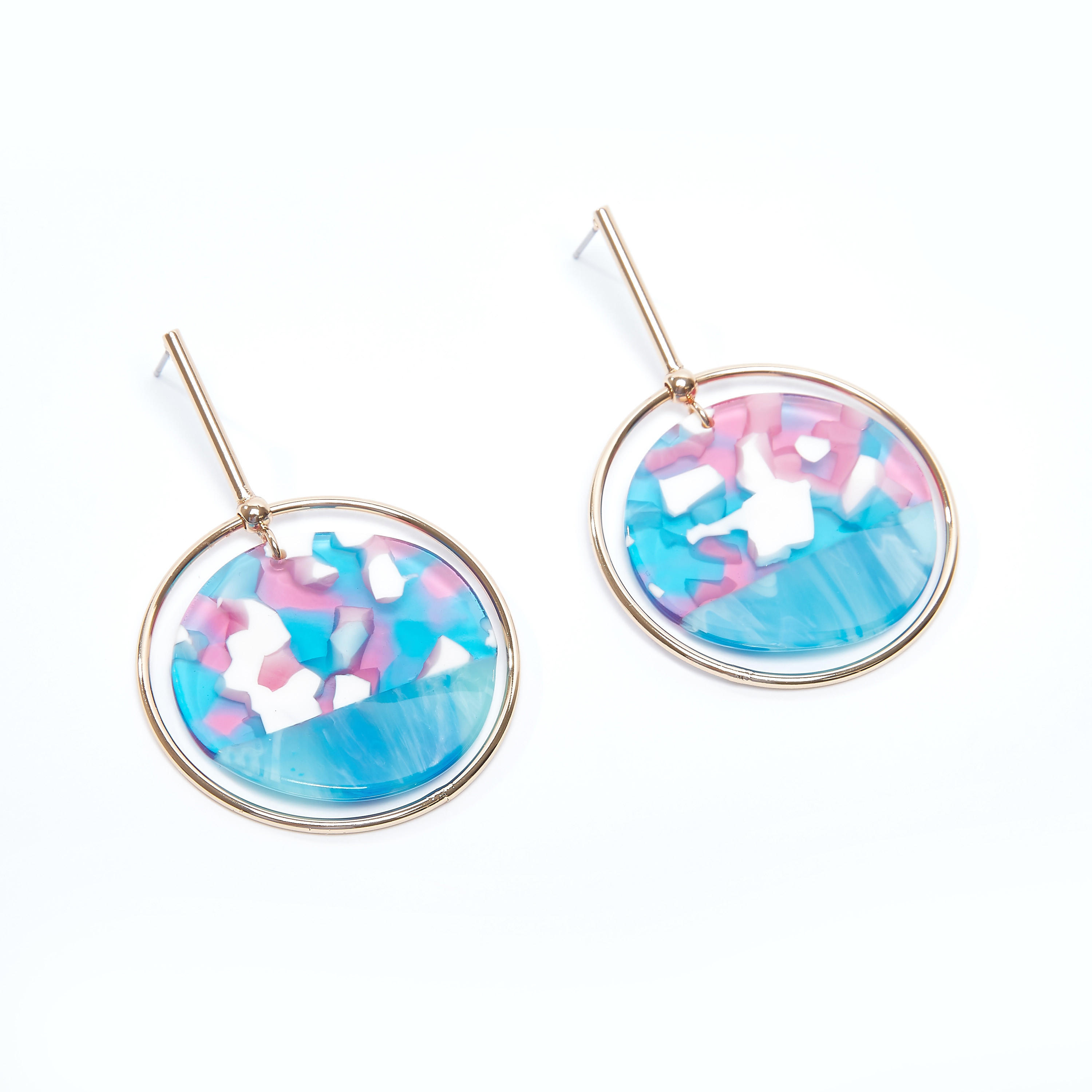 Metallic Dangling Earrings with Pushback Closure-women-watchesandjewellery-jewellery-earrings-image-1