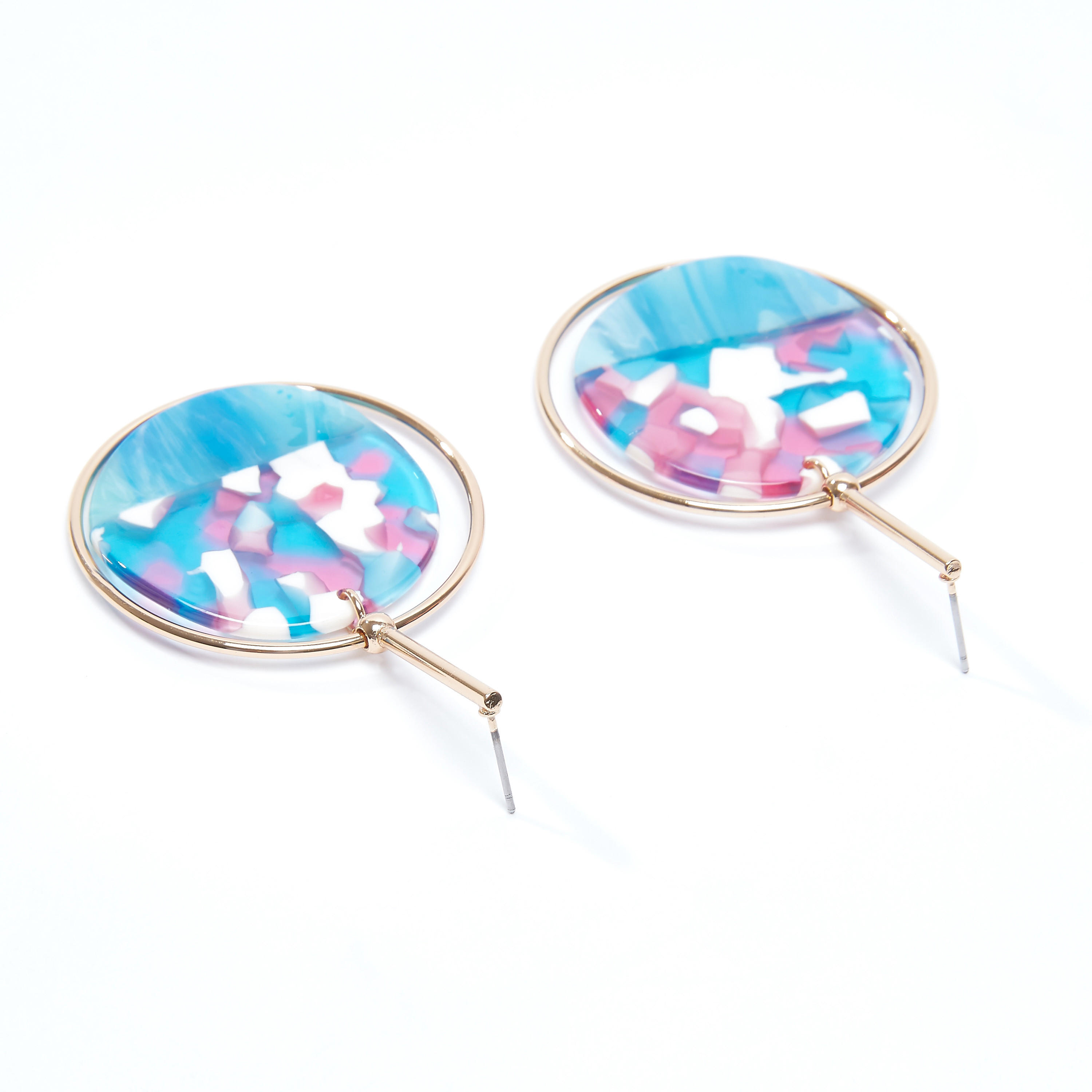 Metallic Dangling Earrings with Pushback Closure-women-watchesandjewellery-jewellery-earrings-image-3