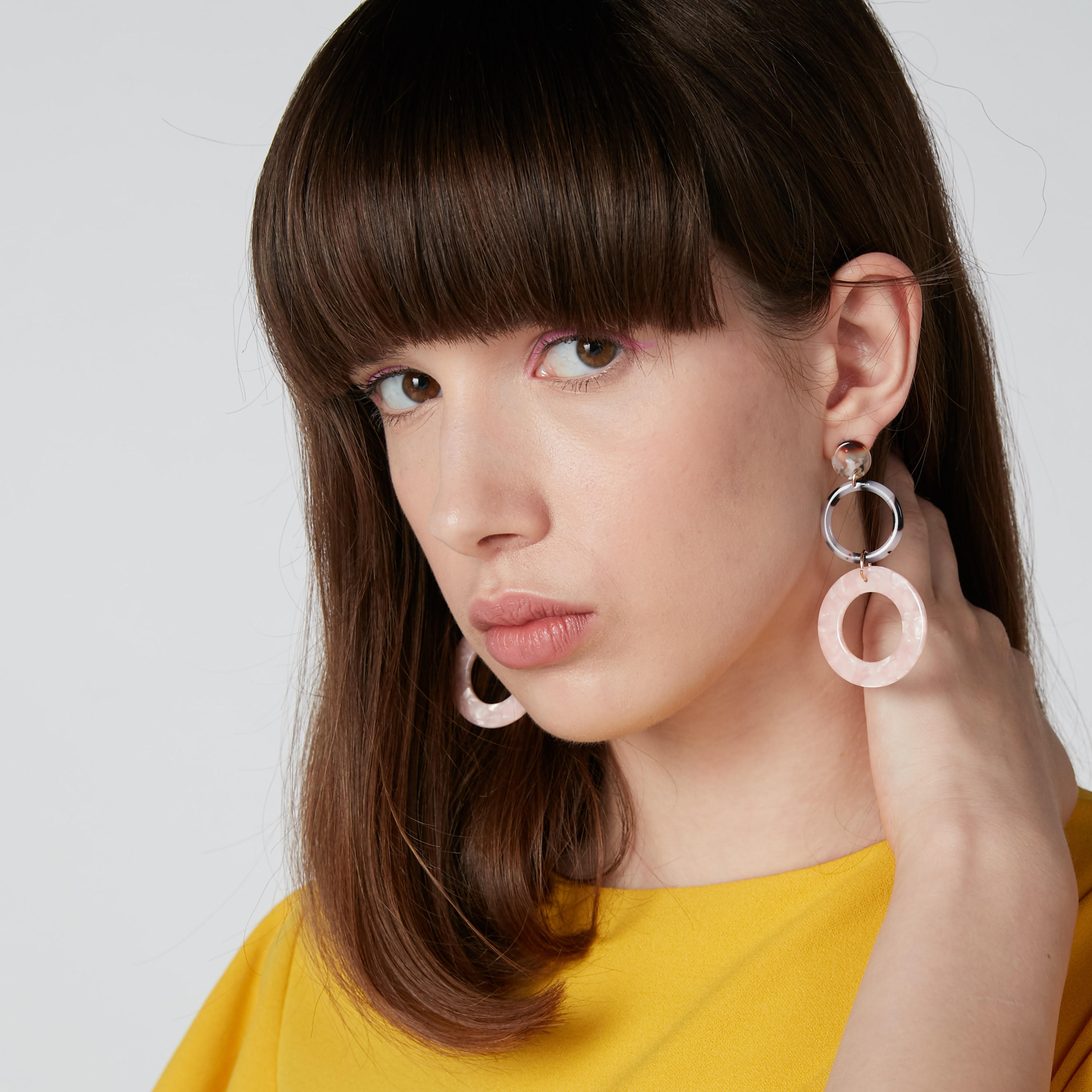 Printed Dangling Earrings with Pushback Closure-women-watchesandjewellery-jewellery-earrings-image-2