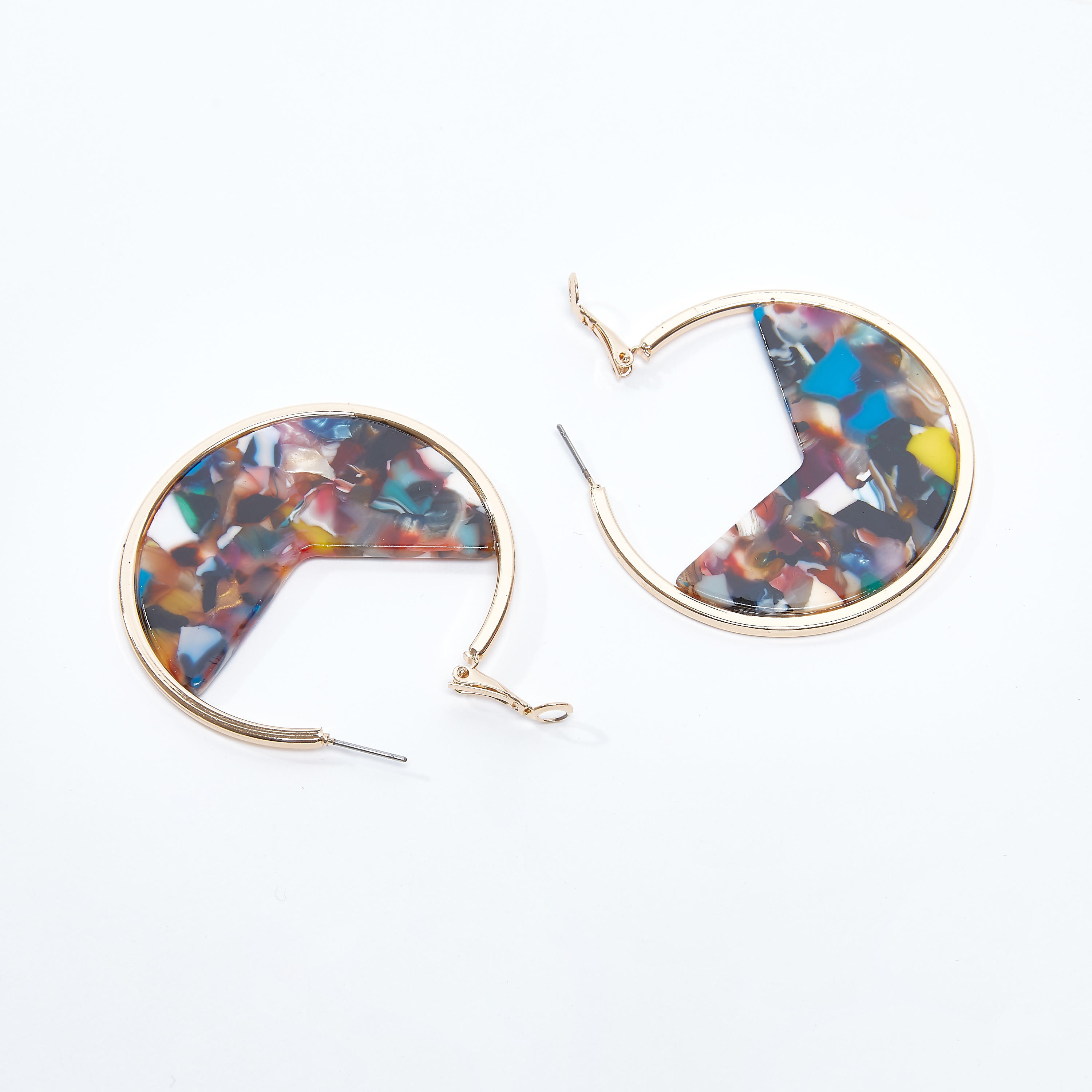 أقراط بدلّاية مستديرة وطبعات-women-watchesandjewellery-jewellery-earrings-image-1