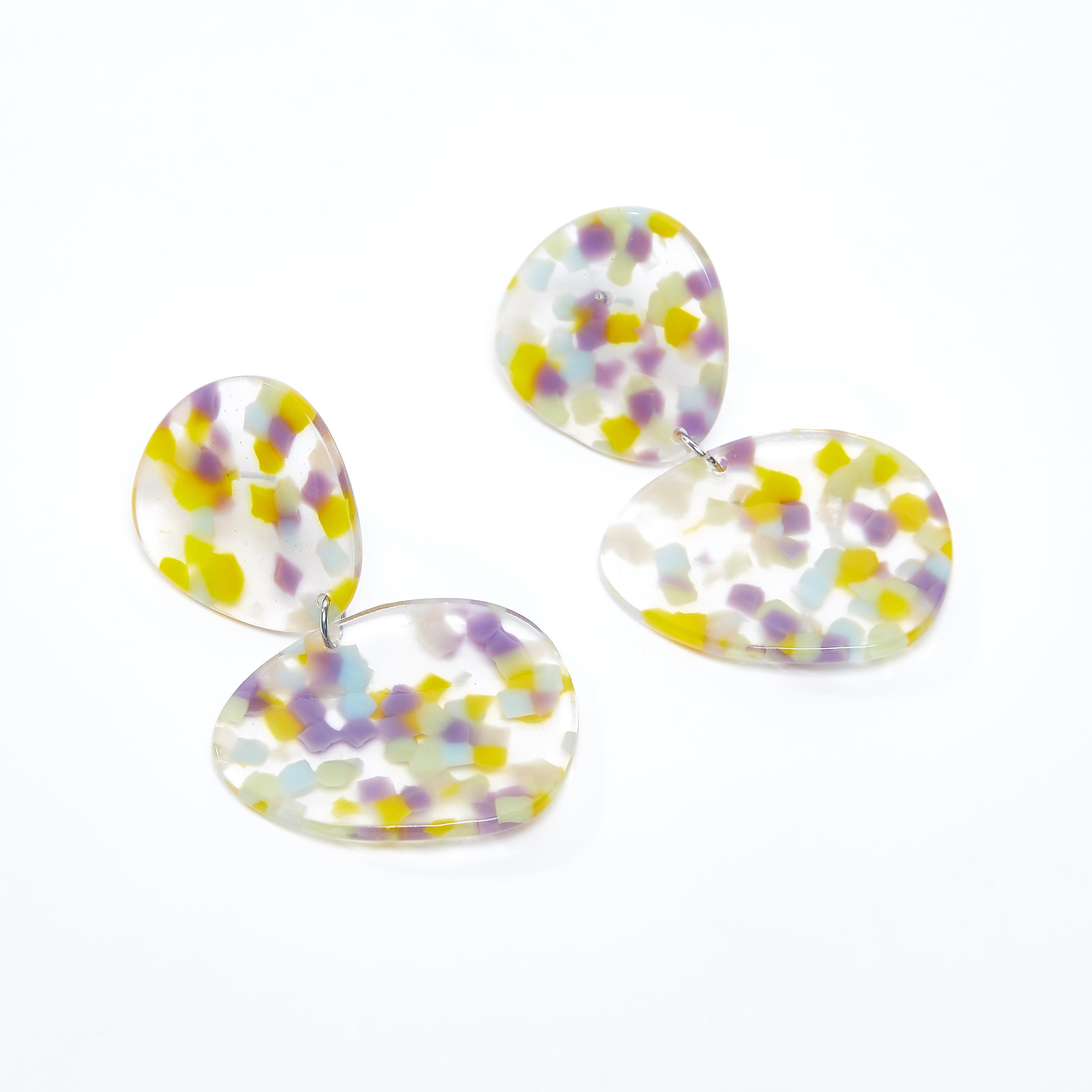 Printed Dangling Earrings with Pushback Closure-women-watchesandjewellery-jewellery-earrings-image-1