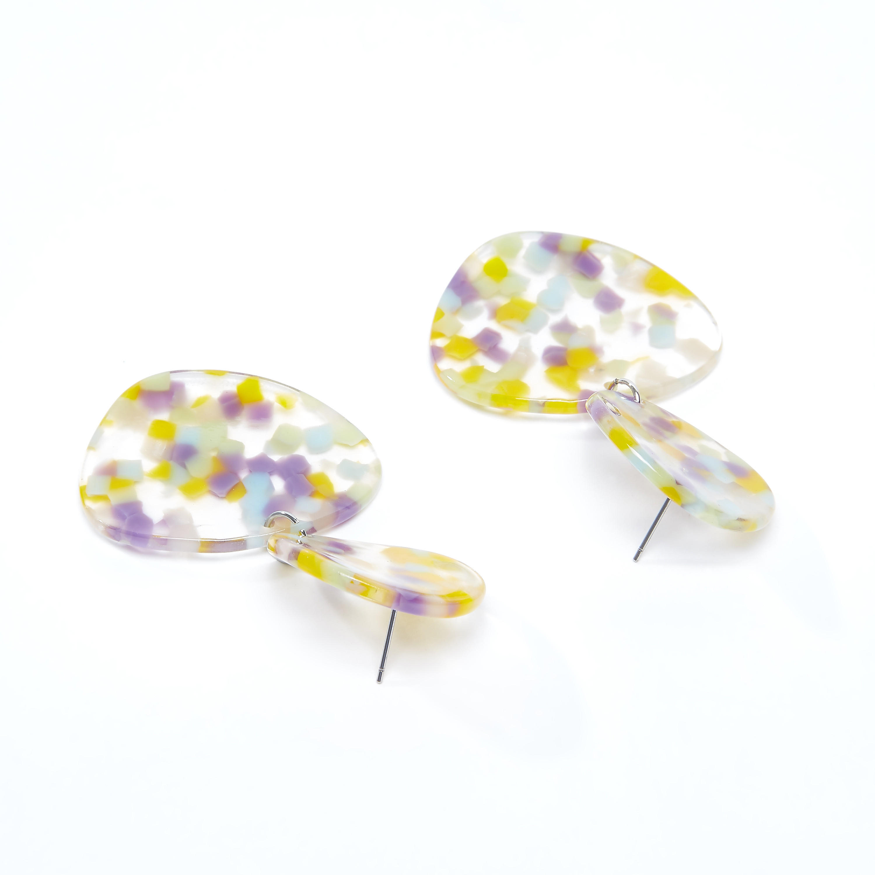 Printed Dangling Earrings with Pushback Closure-women-watchesandjewellery-jewellery-earrings-image-3
