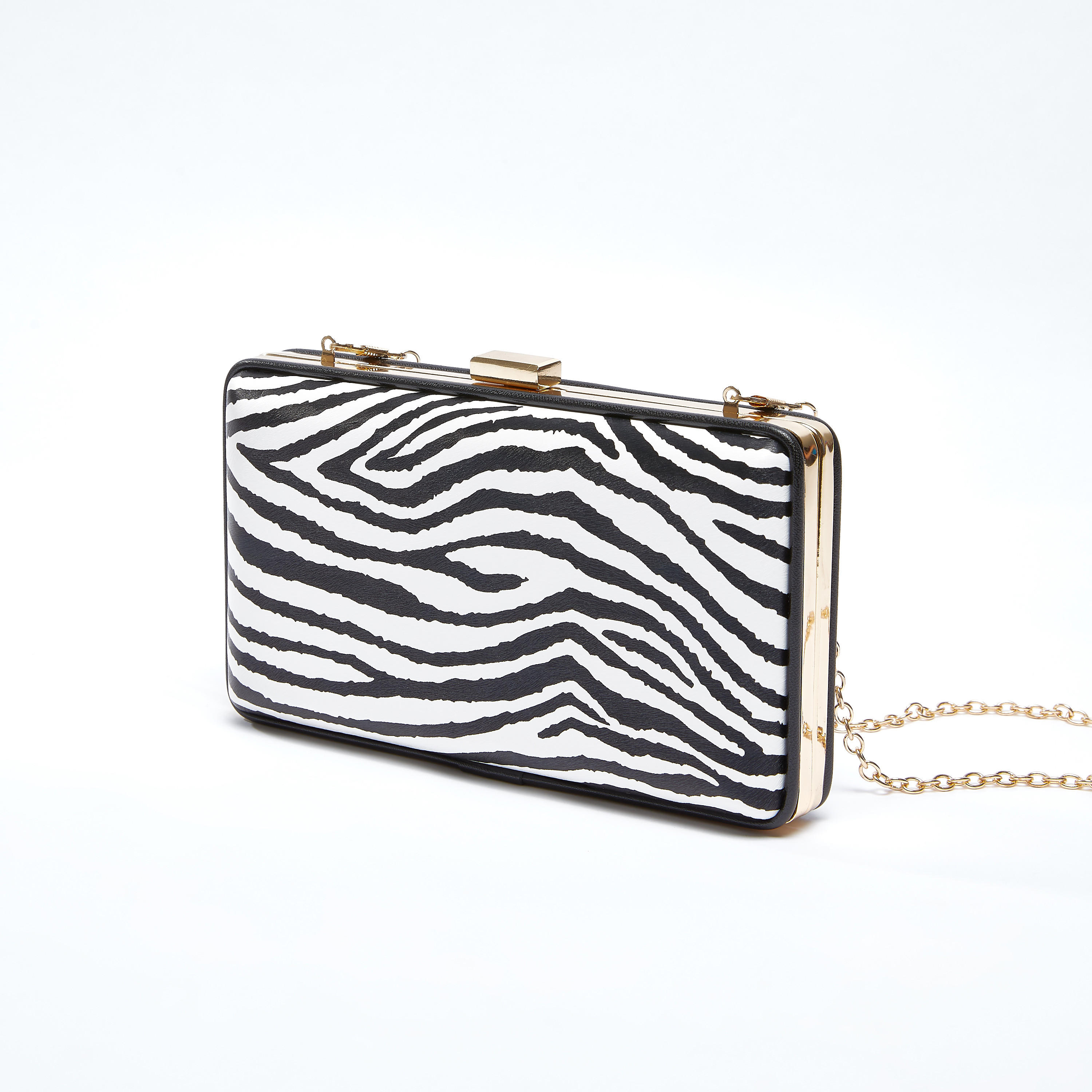 حقيبة كلاتش بسلسلة ميتاليك قابلة للفصل وطبعات حيوانات-women-bagsandwallets-handbags-image-3