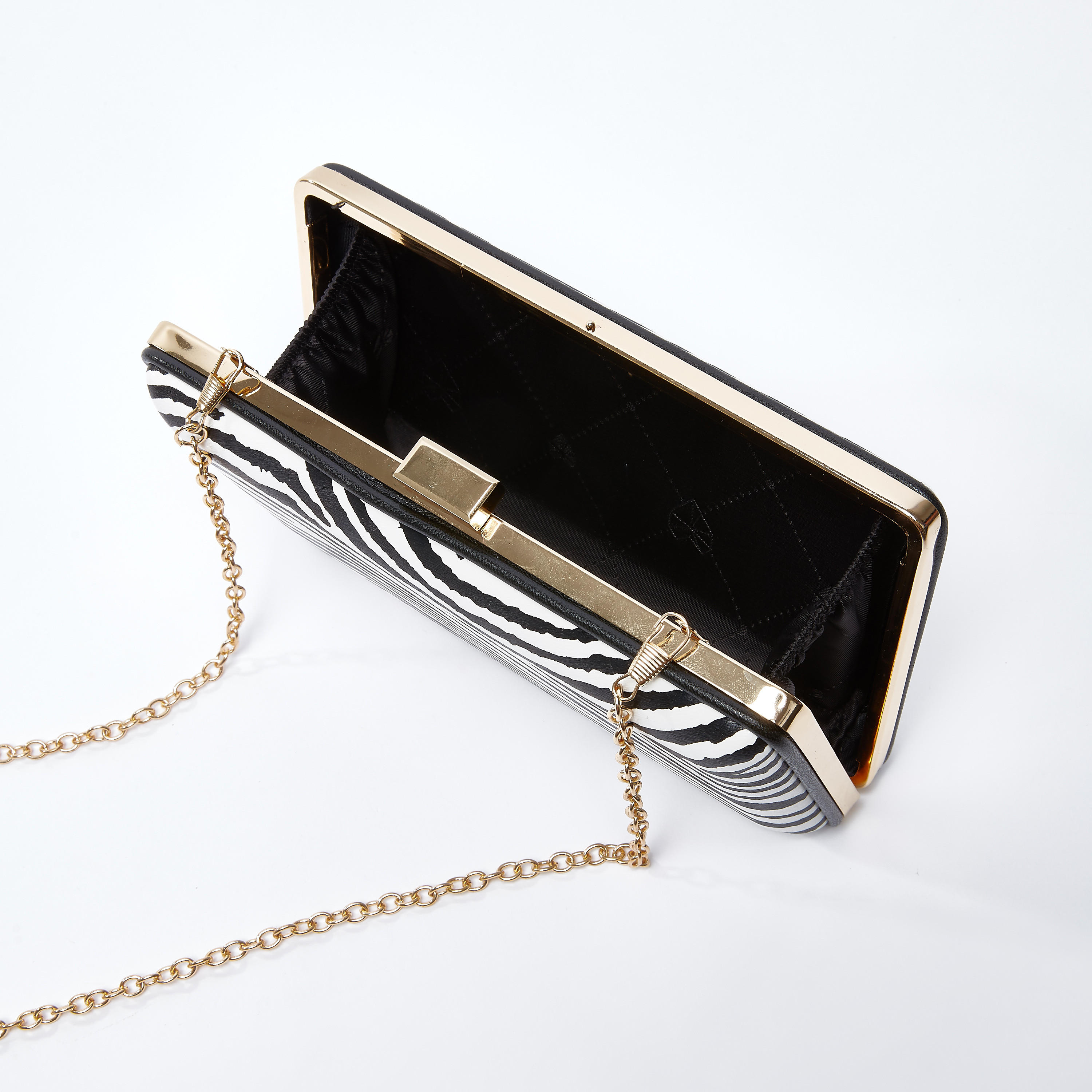 حقيبة كلاتش بسلسلة ميتاليك قابلة للفصل وطبعات حيوانات-women-bagsandwallets-handbags-image-4
