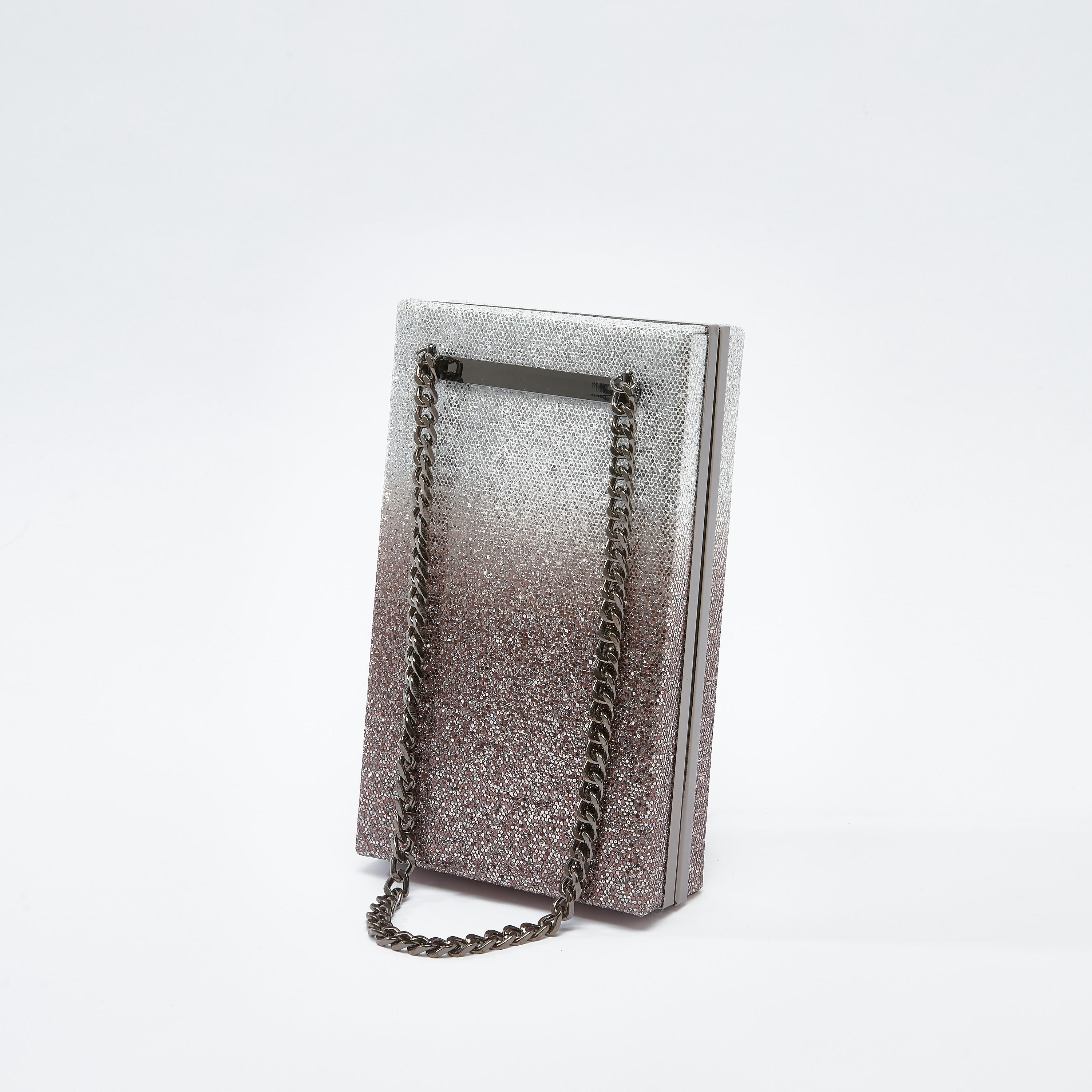 Textured Clutch with Twin Chain Handles-women-bagsandwallets-handbags-image-1