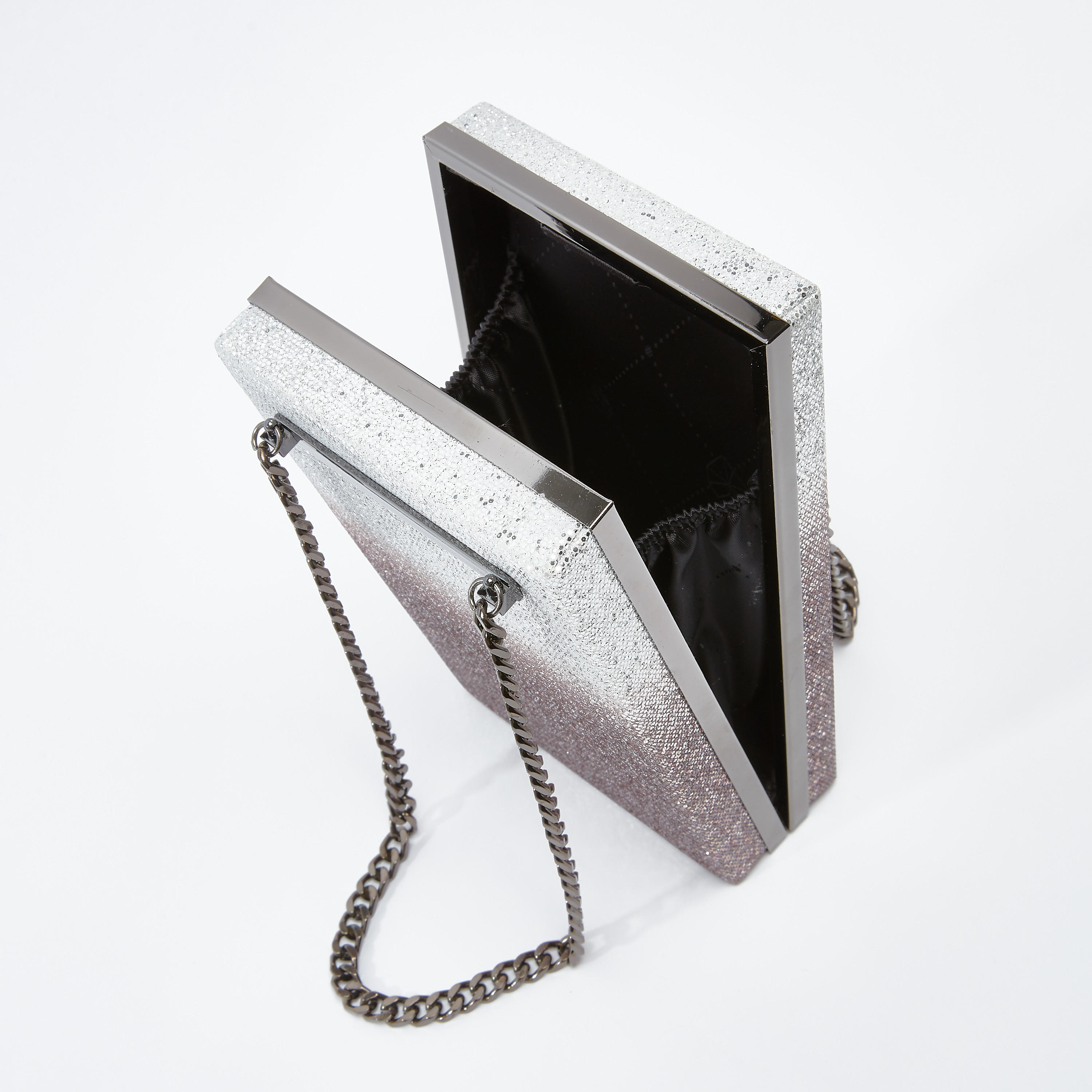 Textured Clutch with Twin Chain Handles-women-bagsandwallets-handbags-image-4