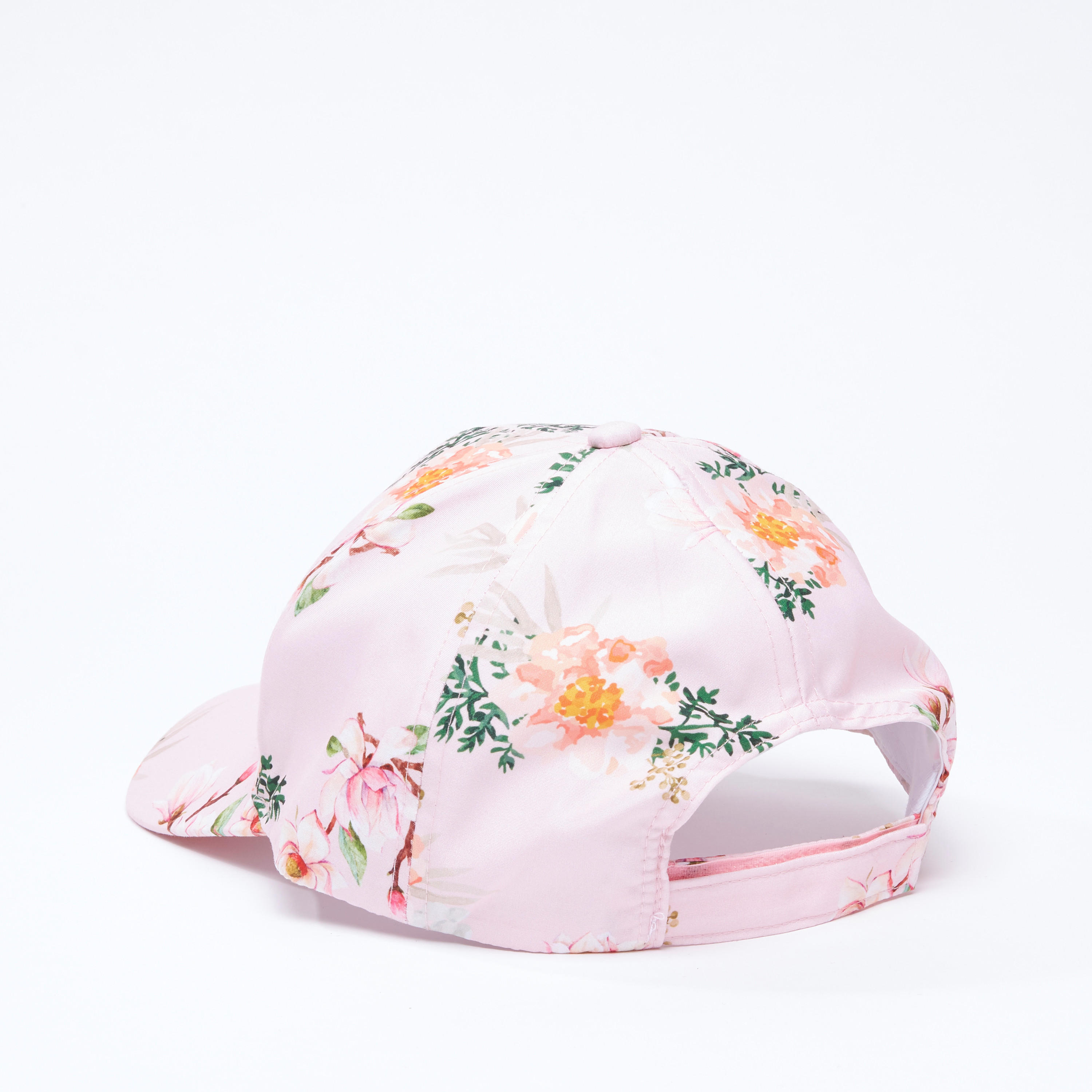 Floral Printed Cap with Hook and Loop Closure-women-clothingaccessories-capsandhats-image-3