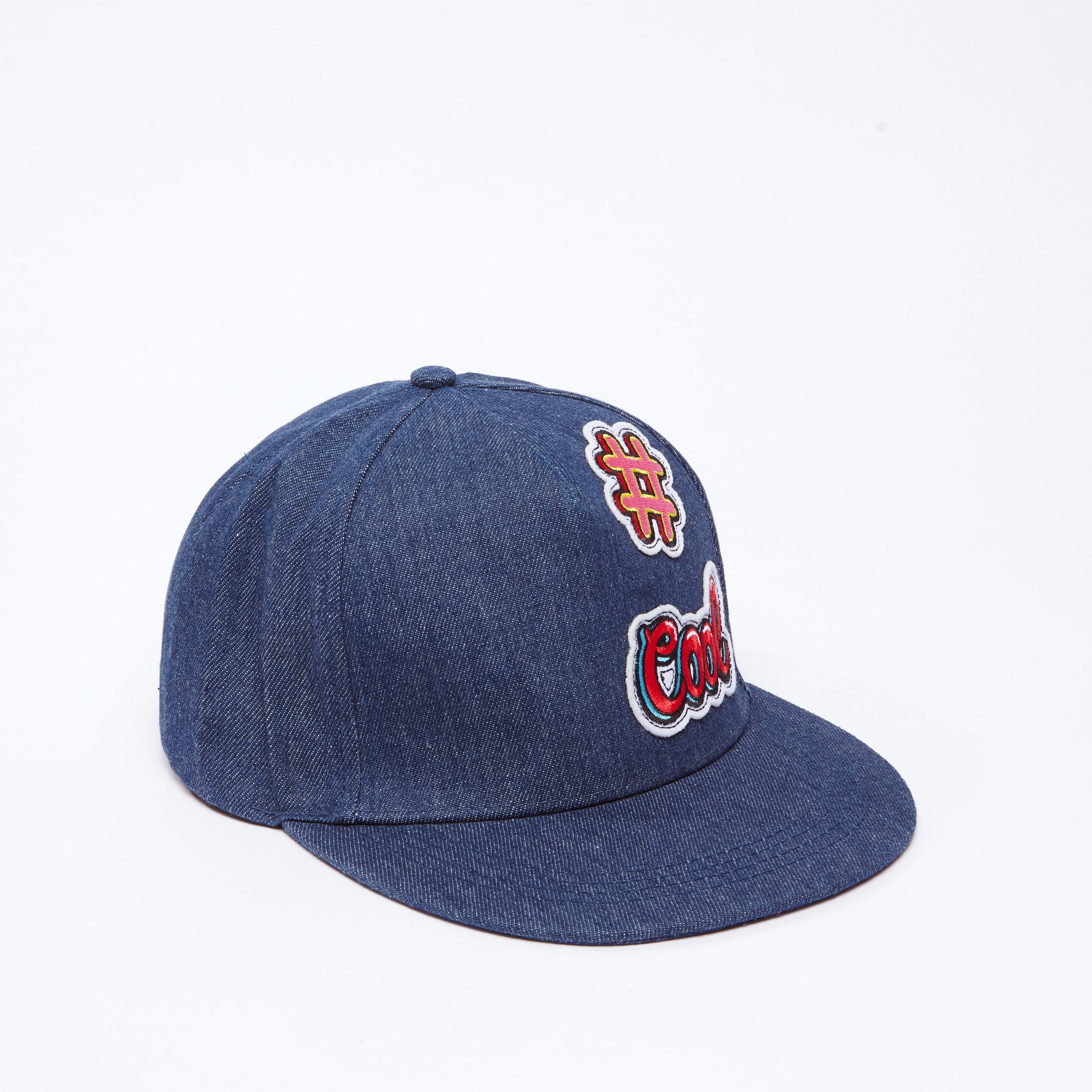 Applique Detail Cap with Buckle Closure-women-clothingaccessories-capsandhats-image-1
