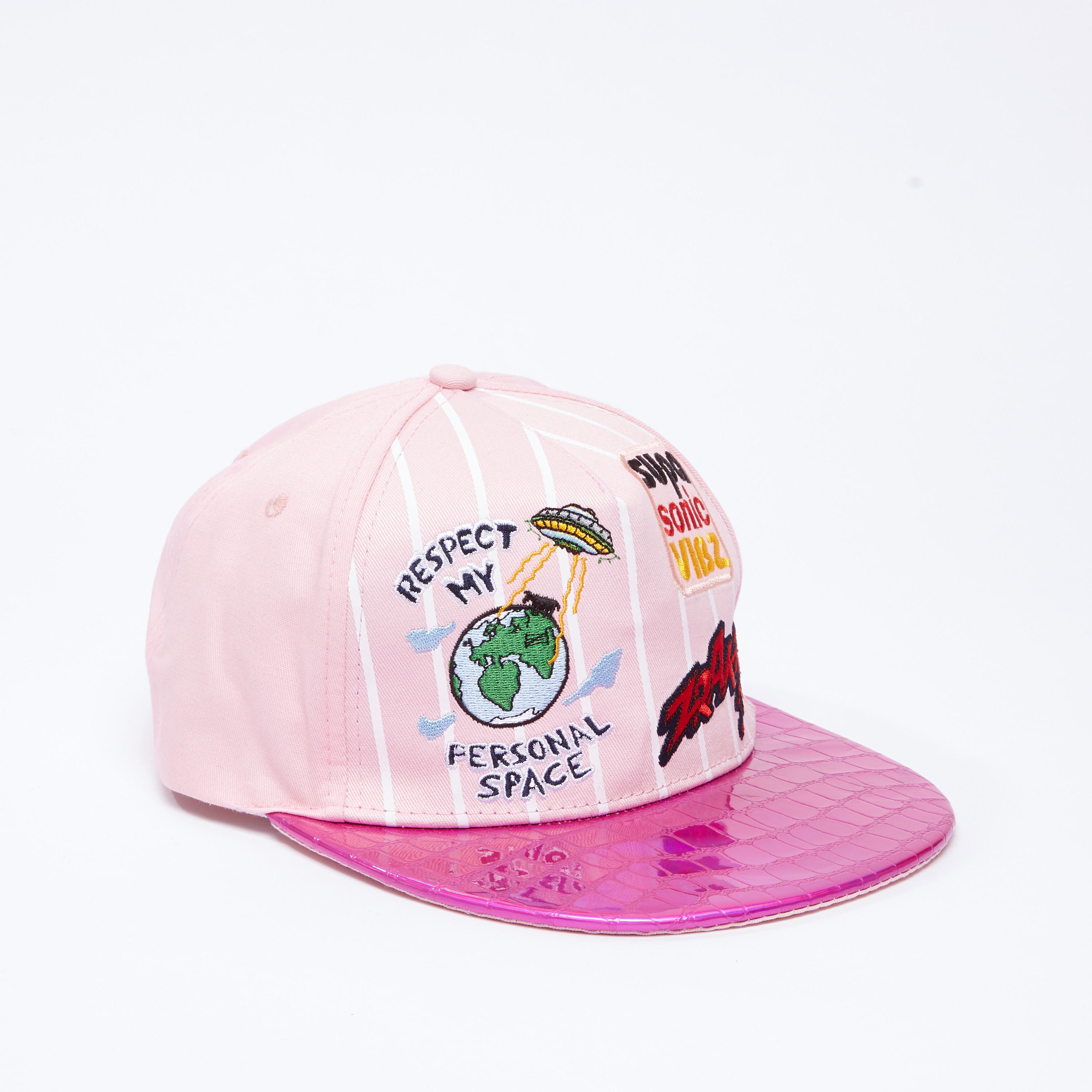 قبعة كاب مطرّزة بشريط إغلاق-women-clothingaccessories-capsandhats-image-3