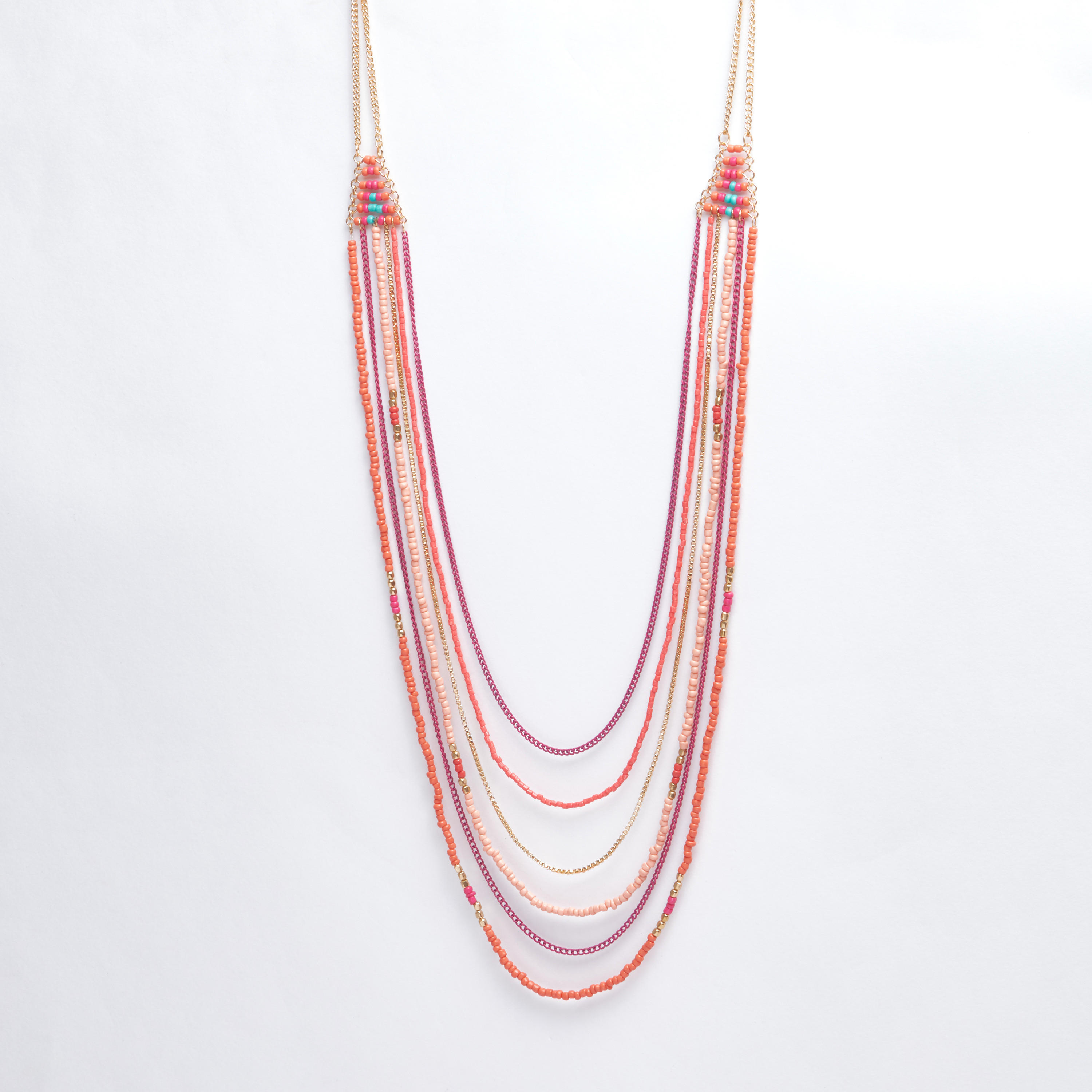 قلادة خرز متعددة الطبقات بمشبك إغلاق-women-watchesandjewellery-jewellery-necklacesandpendants-image-1