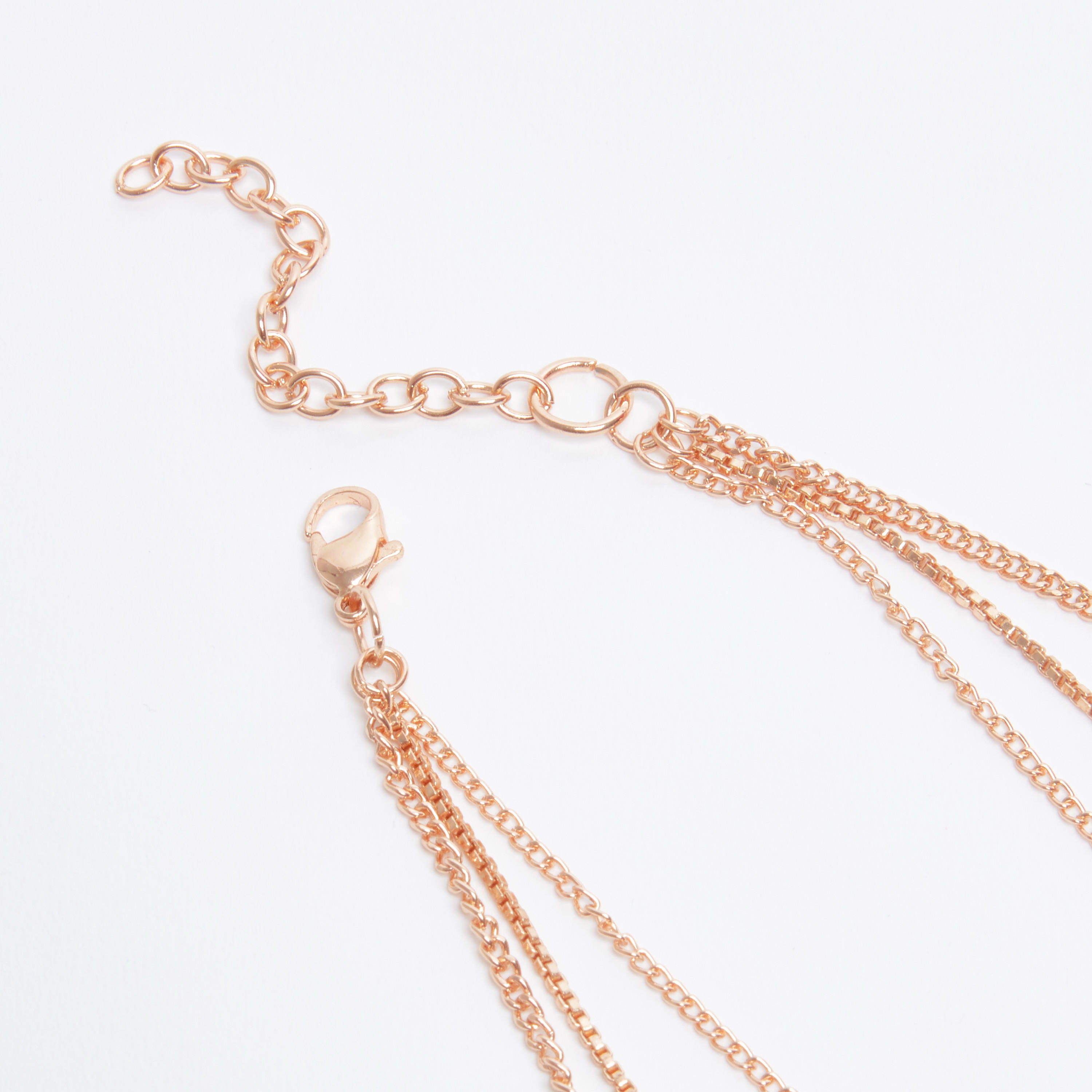 قلادة ميتاليك متعددة الطبقات بمشبك إغلاق-women-watchesandjewellery-jewellery-necklacesandpendants-image-3
