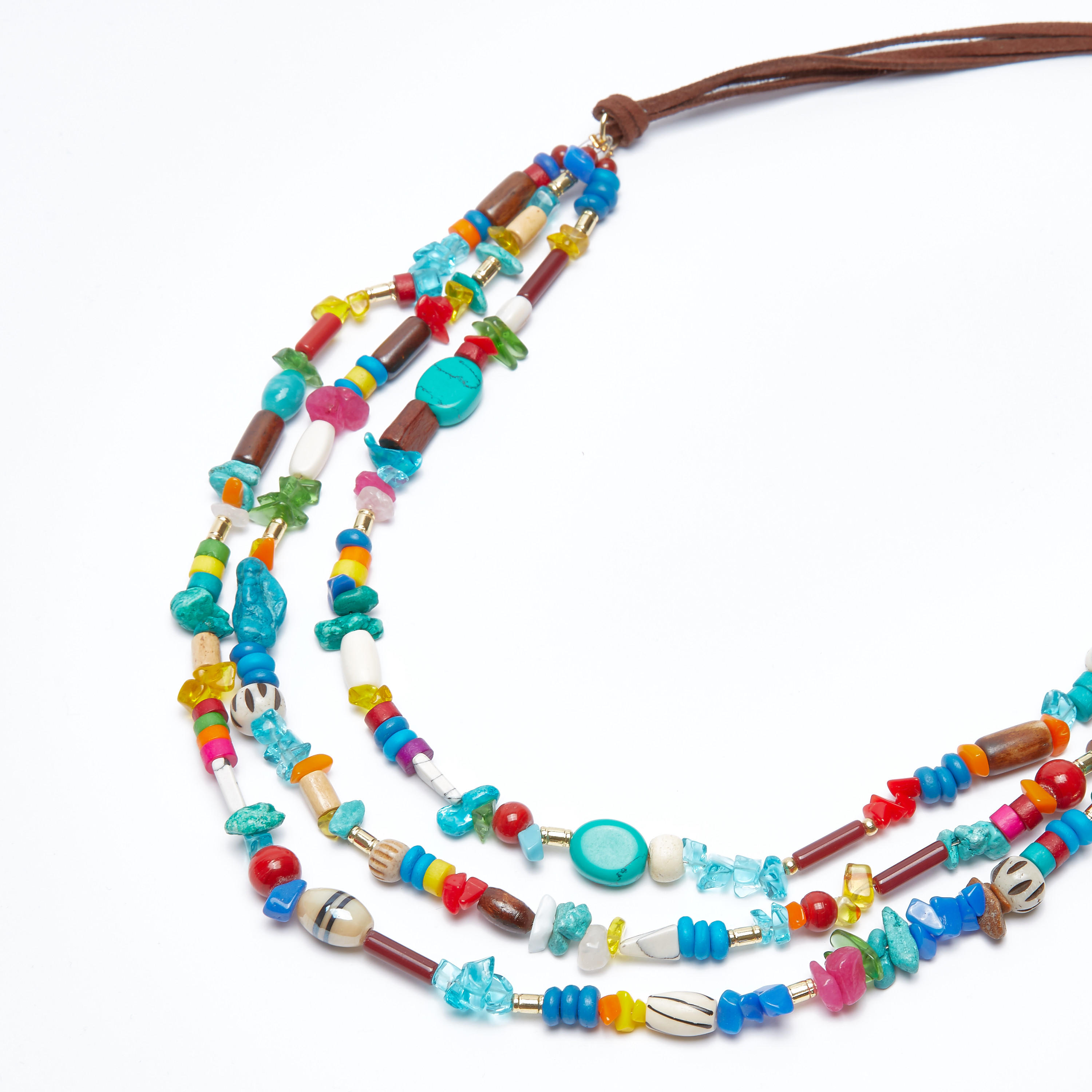 قلادة خرز متعددة الطبقات بمشبك إغلاق-women-watchesandjewellery-jewellery-necklacesandpendants-image-1