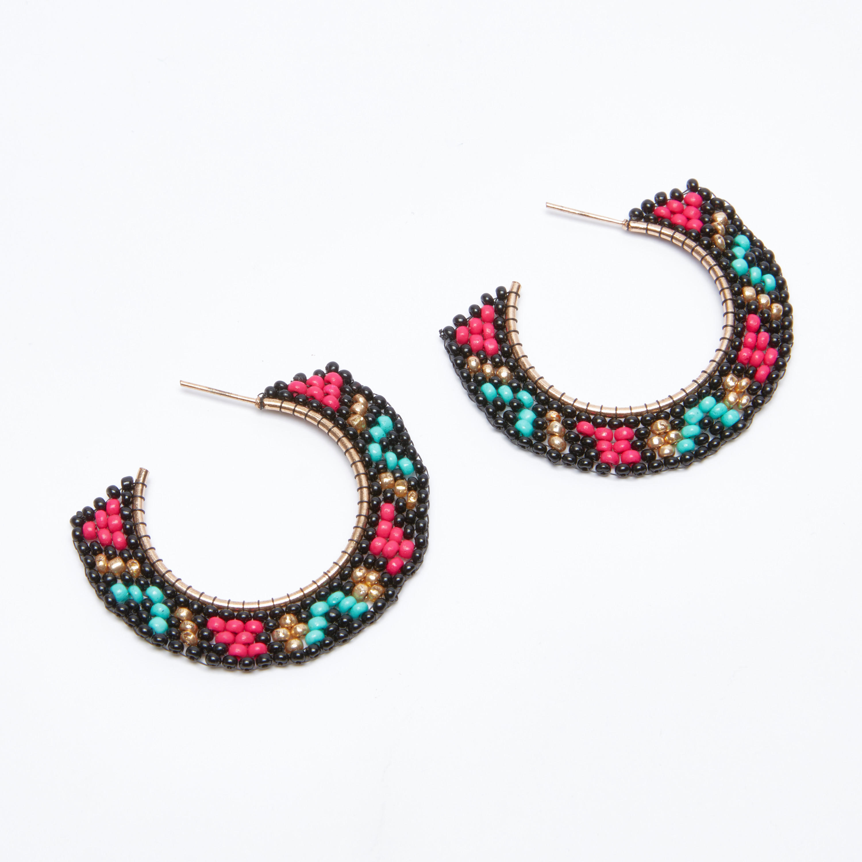Beaded Earrings with Pushback Closure-women-watchesandjewellery-jewellery-earrings-image-3