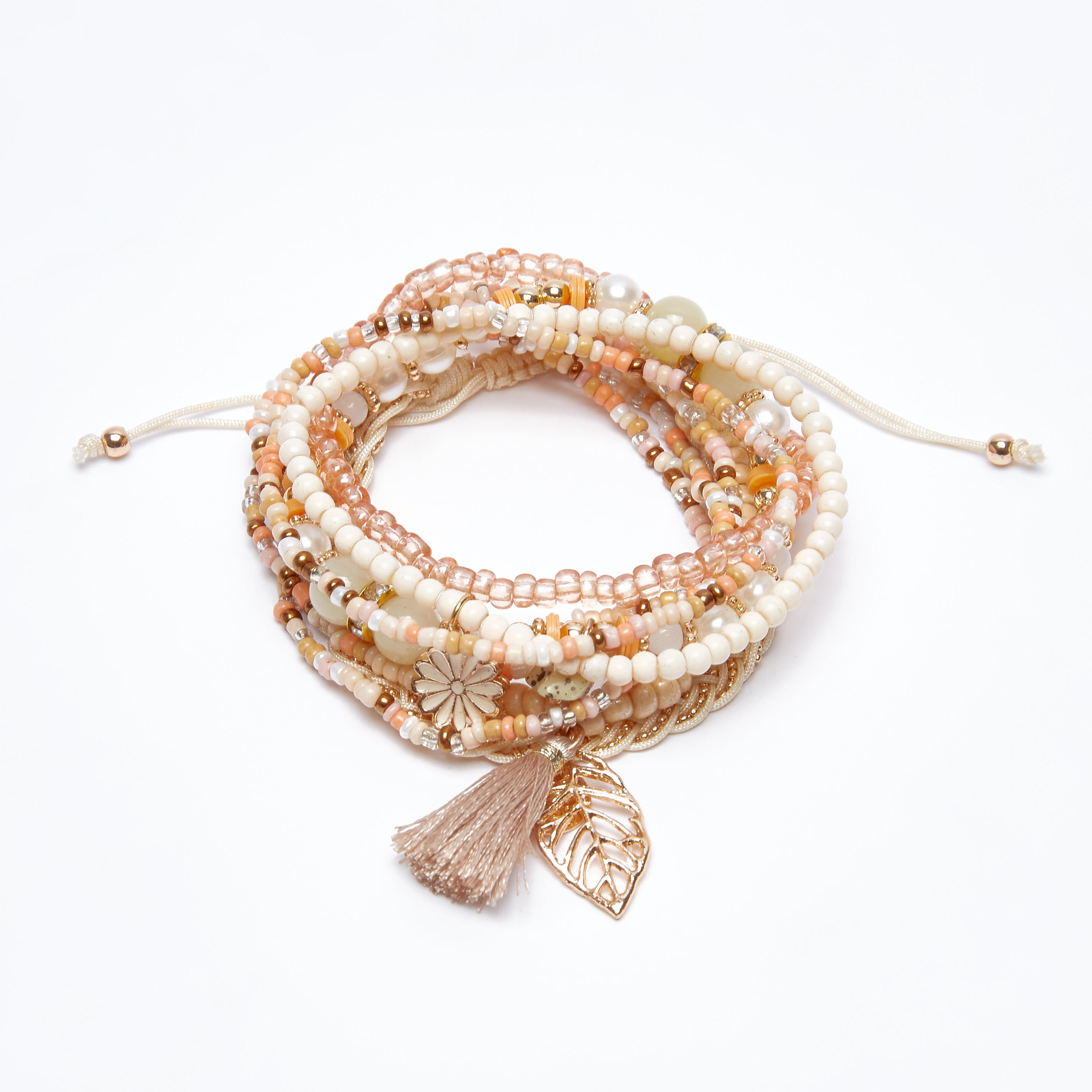 أساور متنوعة - طقم من 7 قطع-women-watchesandjewellery-jewellery-banglesandbracelets-image-3
