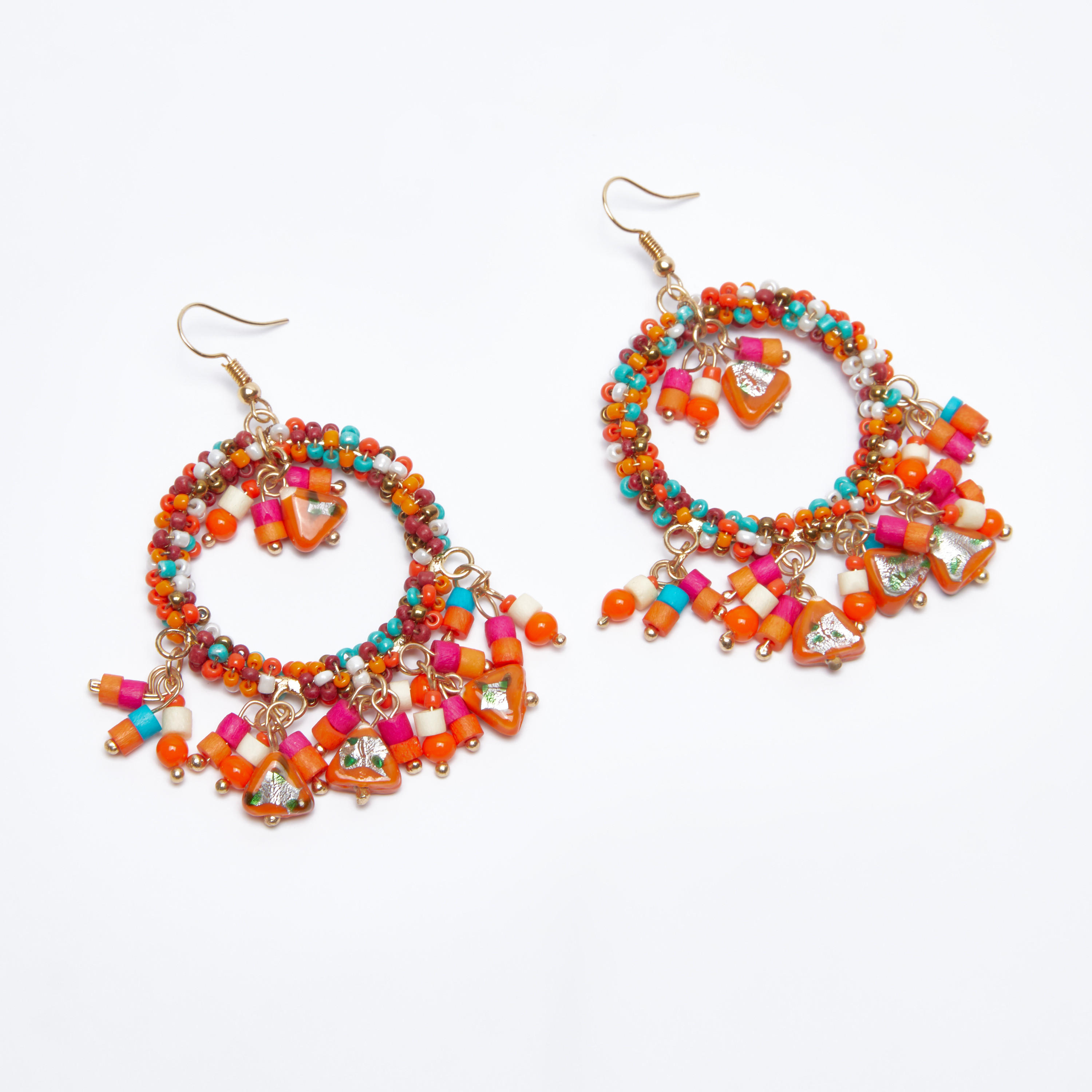 أقراط متدلية مزينة بالخرز بخطّاف إغلاق-women-watchesandjewellery-jewellery-earrings-image-1