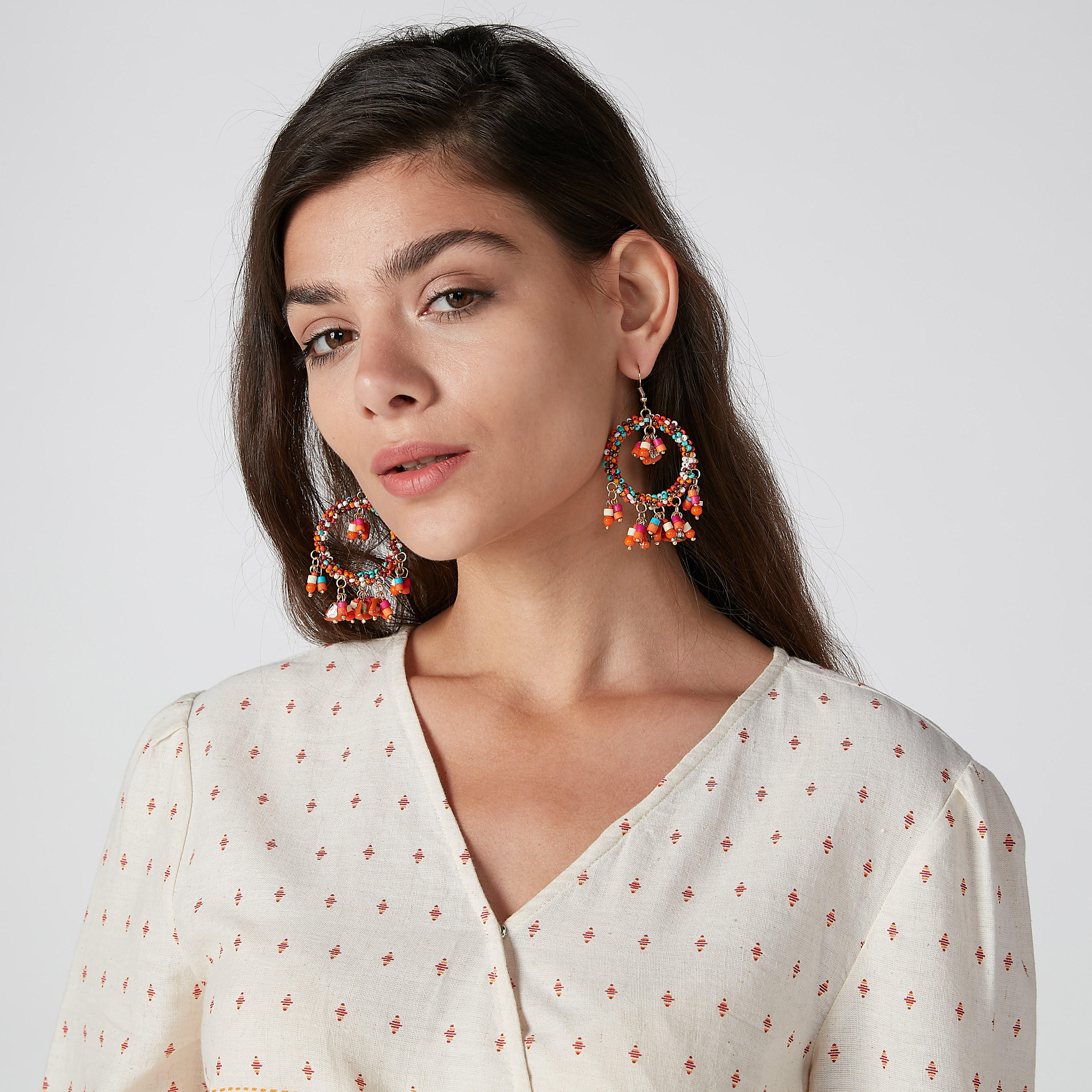أقراط متدلية مزينة بالخرز بخطّاف إغلاق-women-watchesandjewellery-jewellery-earrings-image-2
