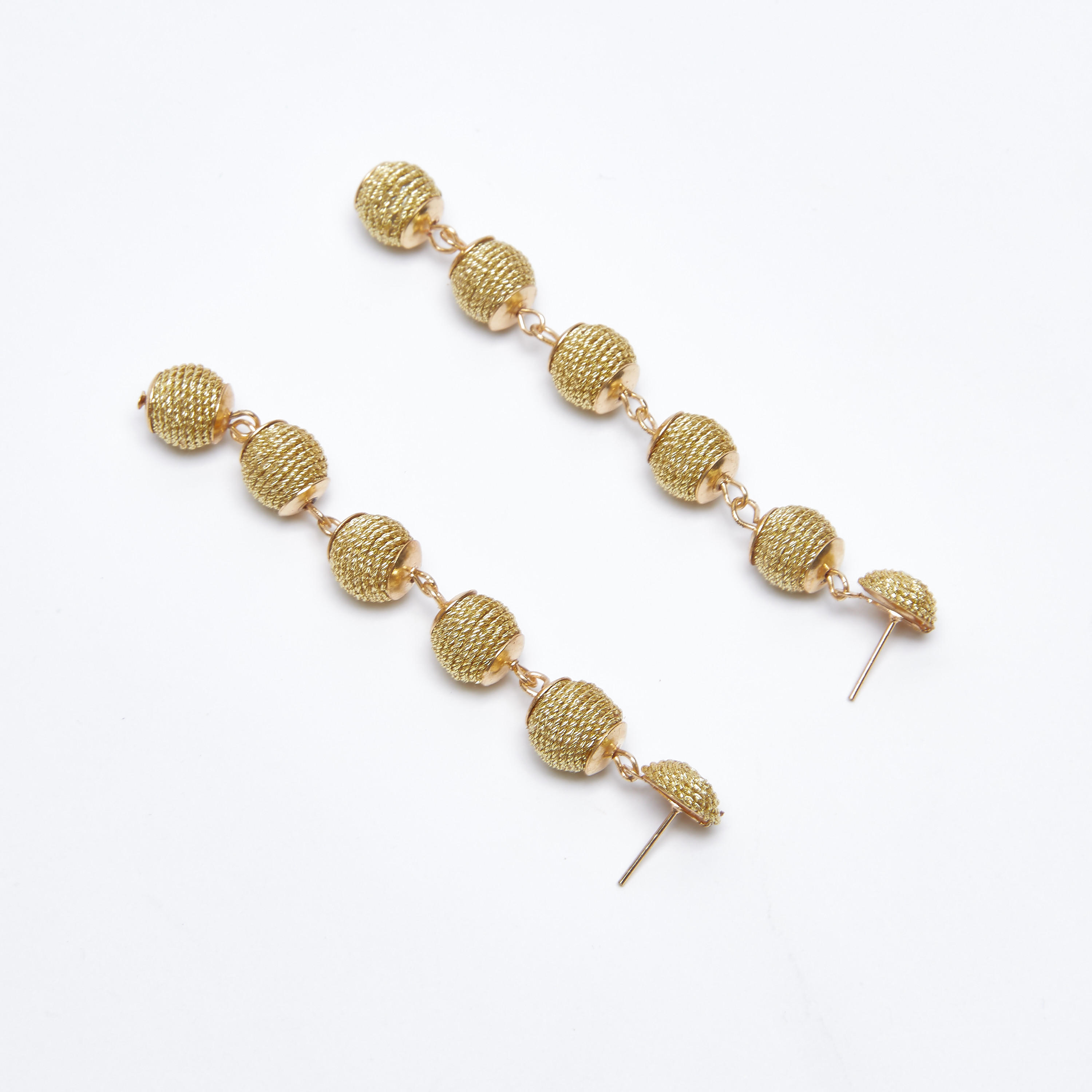 Metallic Dangling Earrings with Pushback Closure-women-watchesandjewellery-jewellery-earrings-image-3
