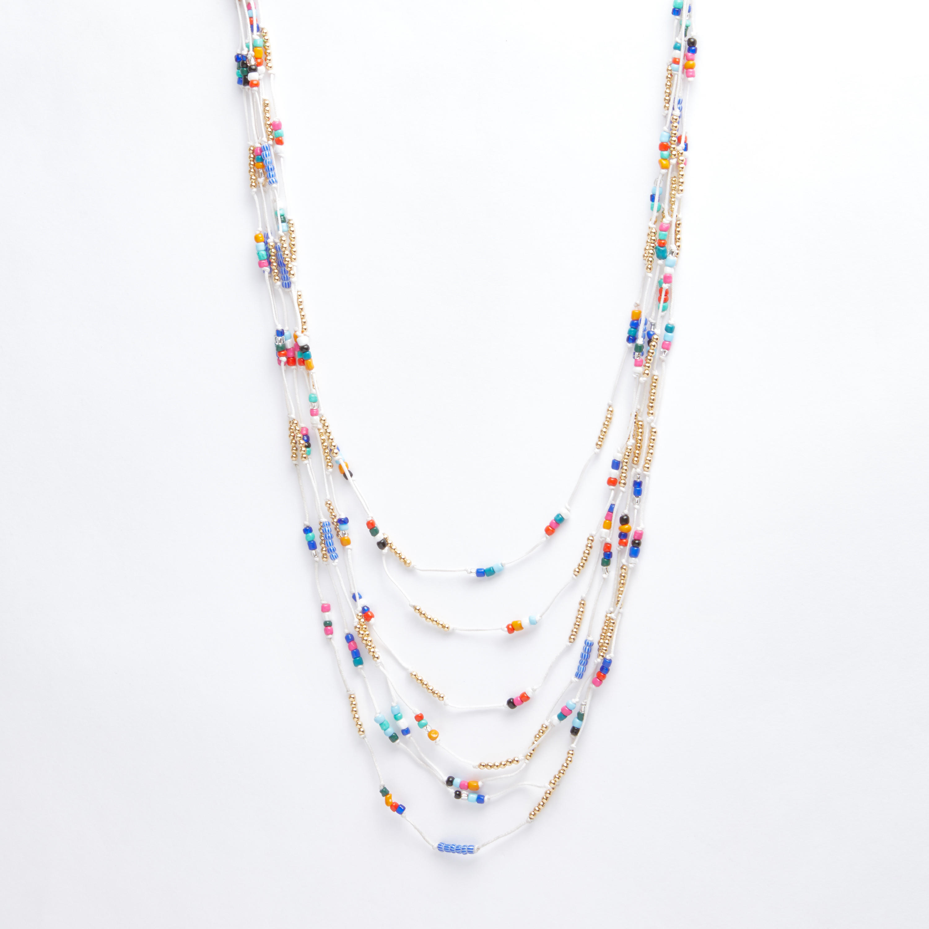 Beaded Multilayer Necklace with Lobster Clasp-women-watchesandjewellery-jewellery-necklacesandpendants-image-1