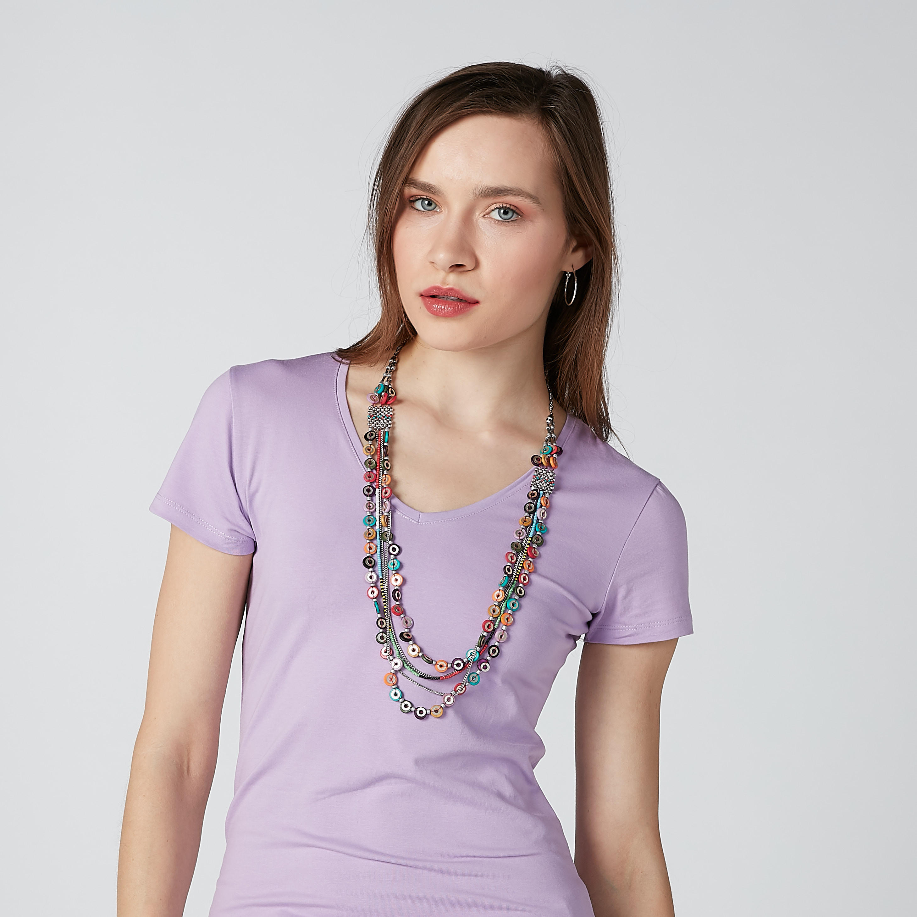 قلادة خرز متعددة الطبقات بمشبك إغلاق-women-watchesandjewellery-jewellery-necklacesandpendants-image-2