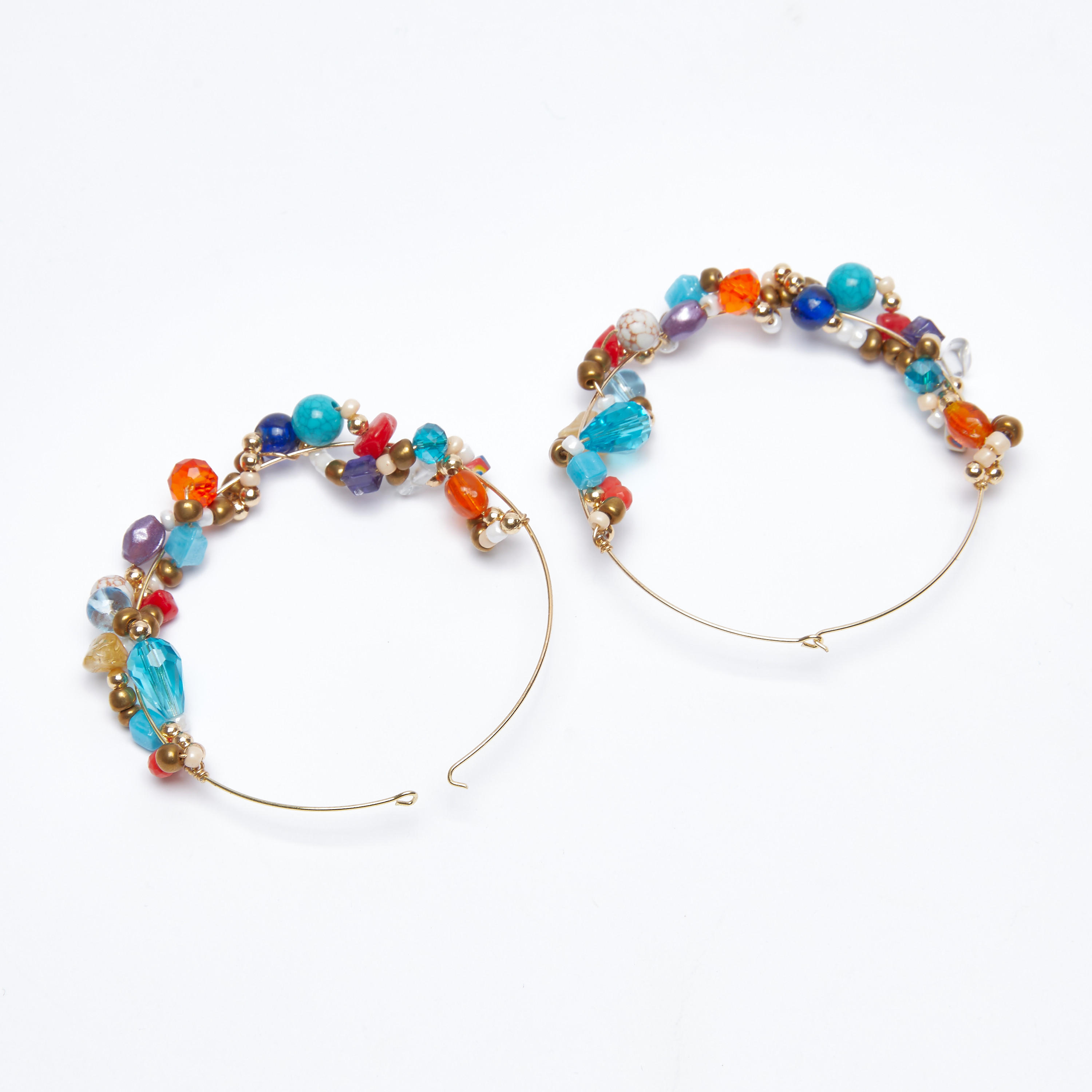 أقراط دائرية مزينة بالخرز-women-watchesandjewellery-jewellery-earrings-image-3