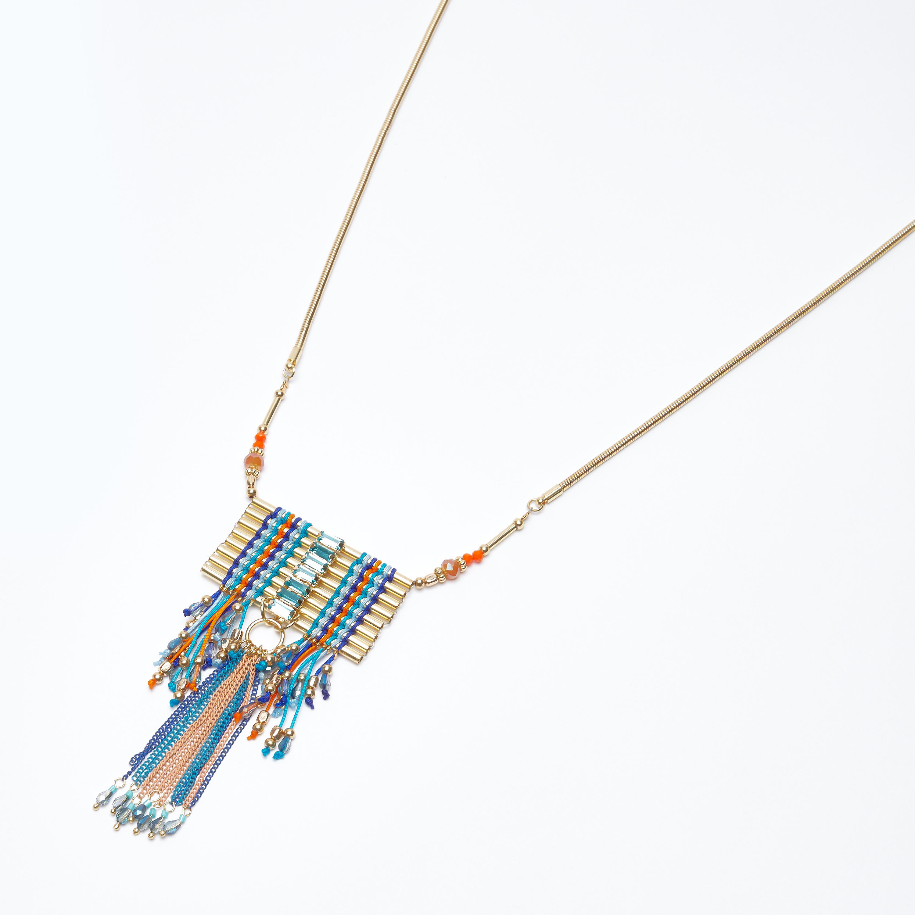 قلادة سلسلة ميتاليك بمشبك إغلاق-women-watchesandjewellery-jewellery-necklacesandpendants-image-2