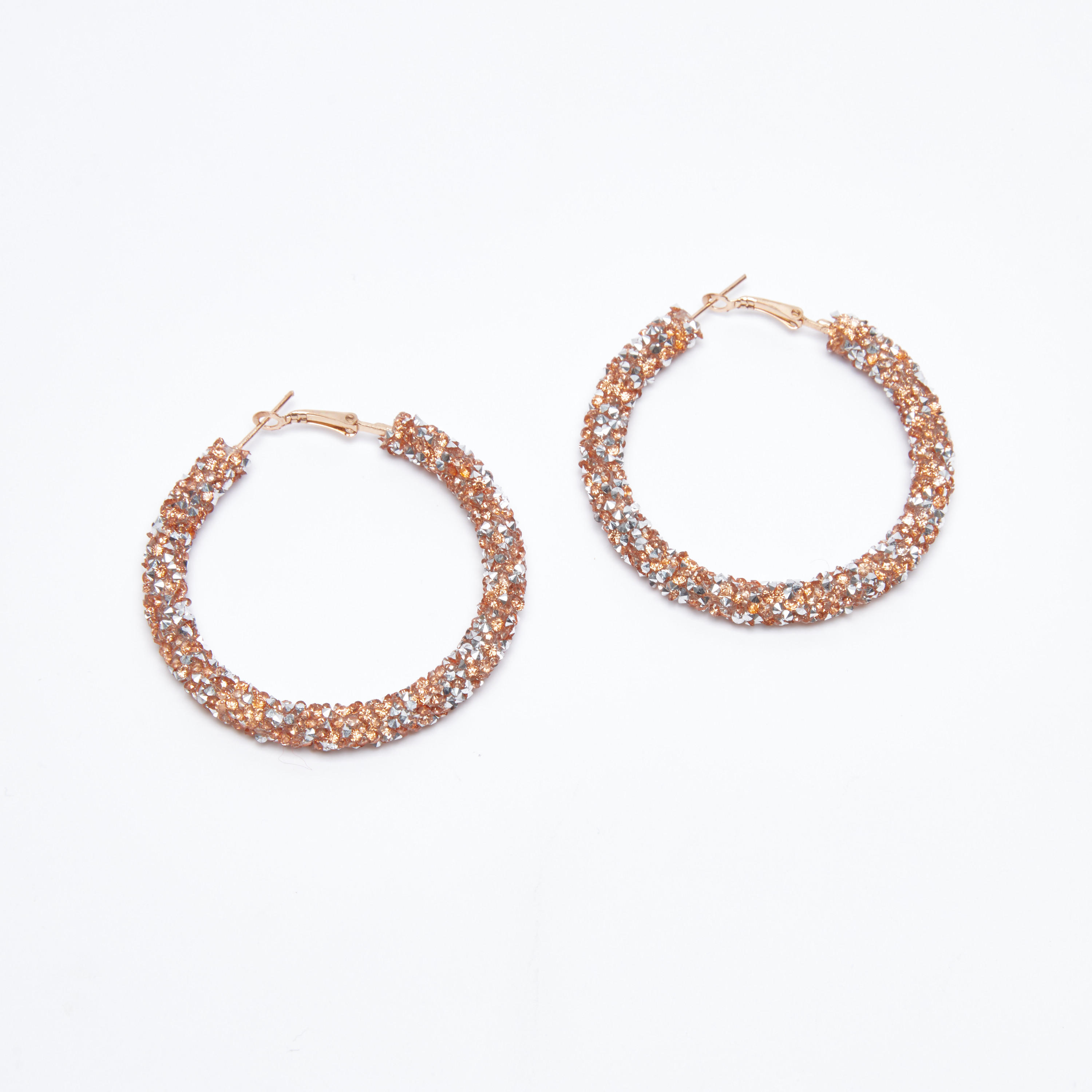 أقراط حلقية مرصّعة بقفل إغلاق-women-watchesandjewellery-jewellery-earrings-image-1