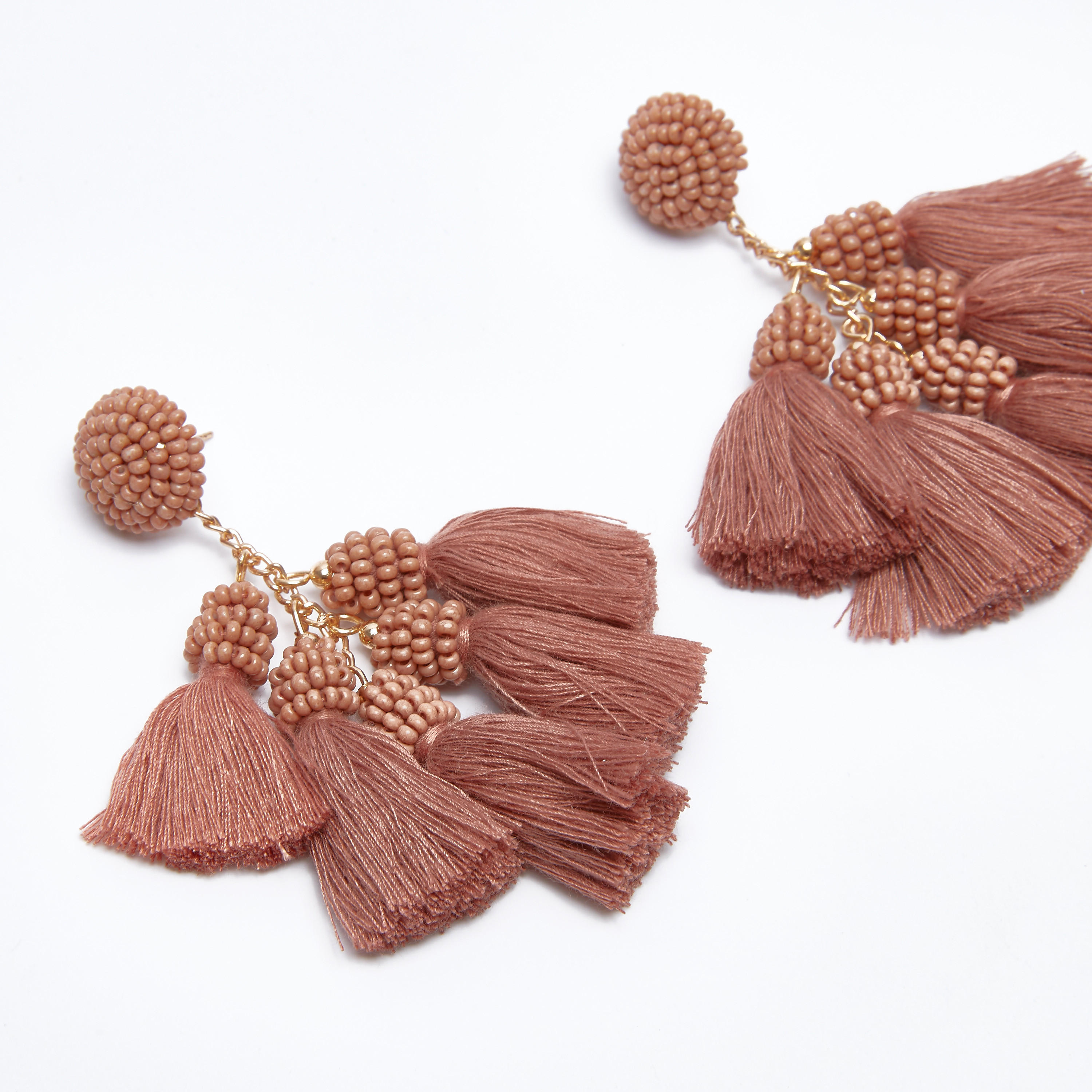 أقراط خرز متدلية بشرّابات ومكبس إغلاق-women-watchesandjewellery-jewellery-earrings-image-3