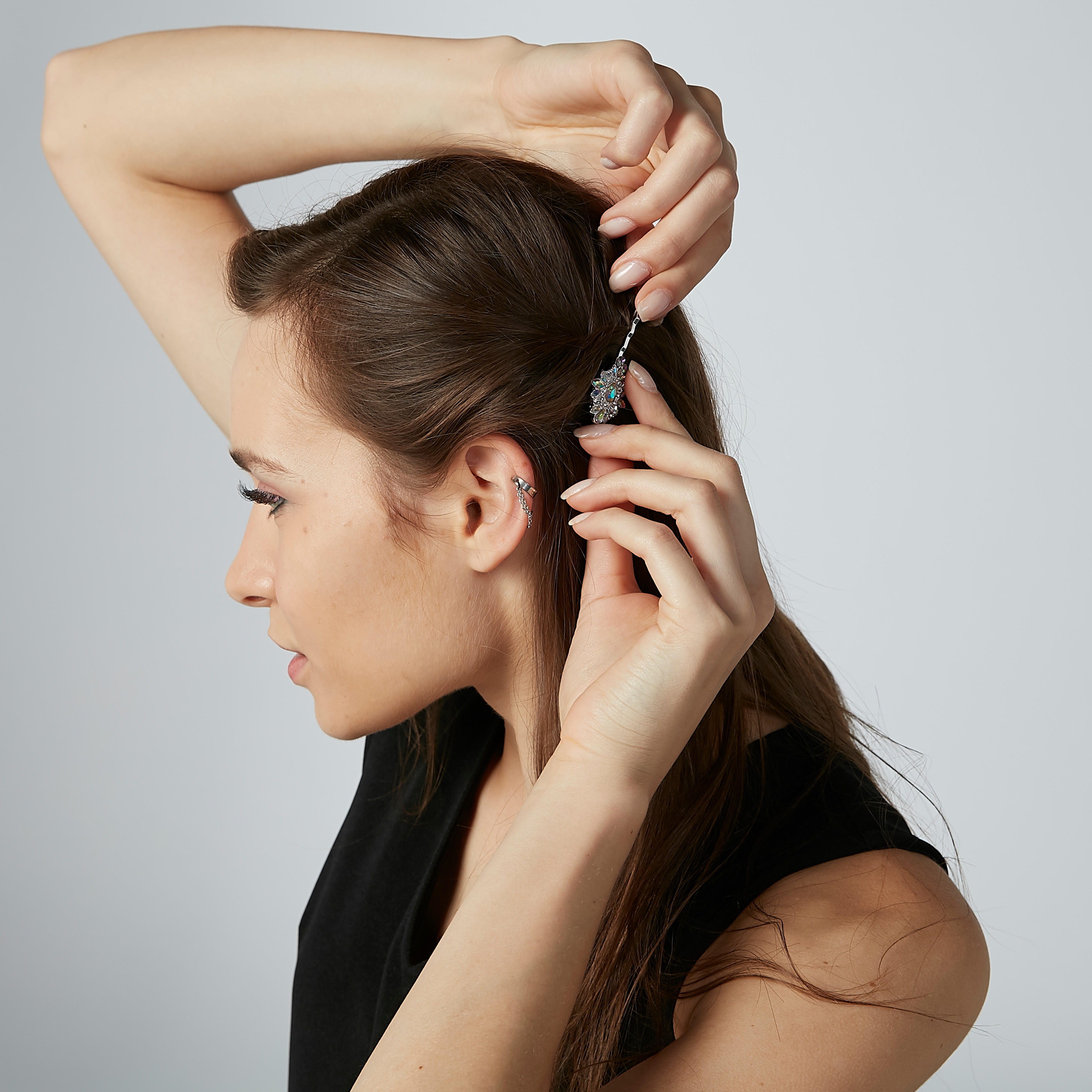 طقم دبابيس شعر مرصع ـ قطعتين-women-hairaccessories-image-2