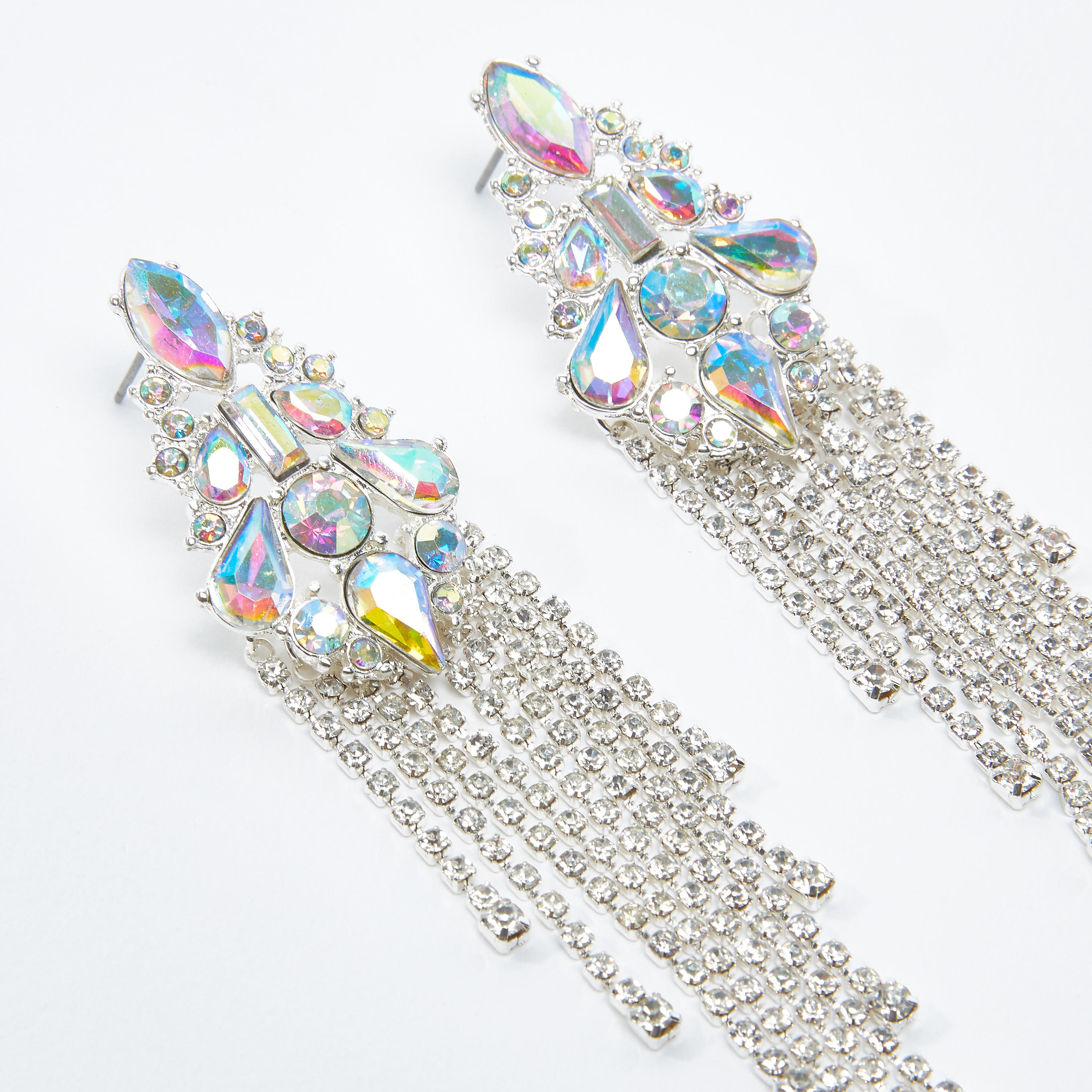أقراط متدليّة مرصّعة بمكبس إغلاق-women-watchesandjewellery-jewellery-earrings-image-2