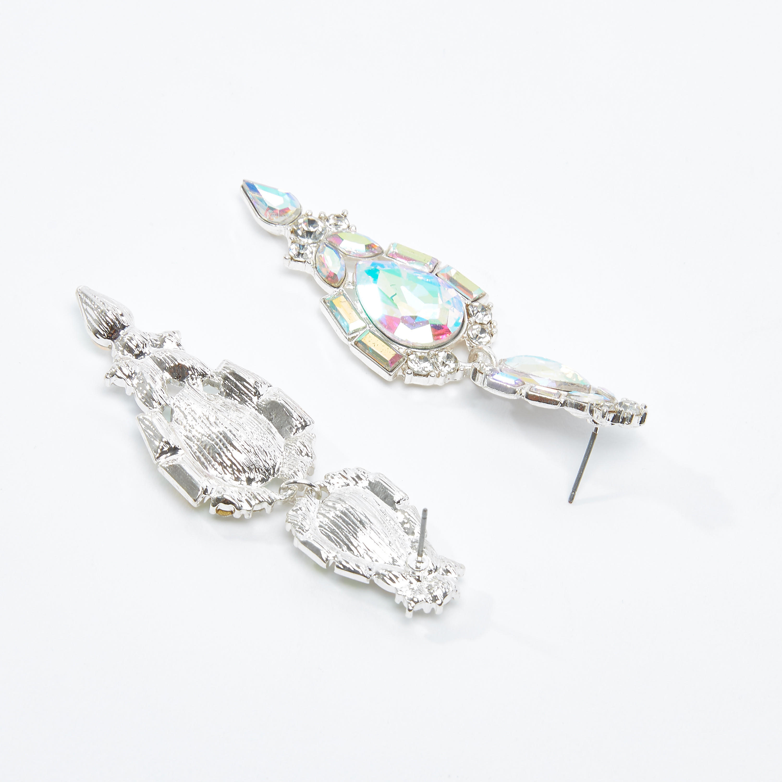 أقراط متدليّة مرصّعة بمكبس إغلاق-women-watchesandjewellery-jewellery-earrings-image-1