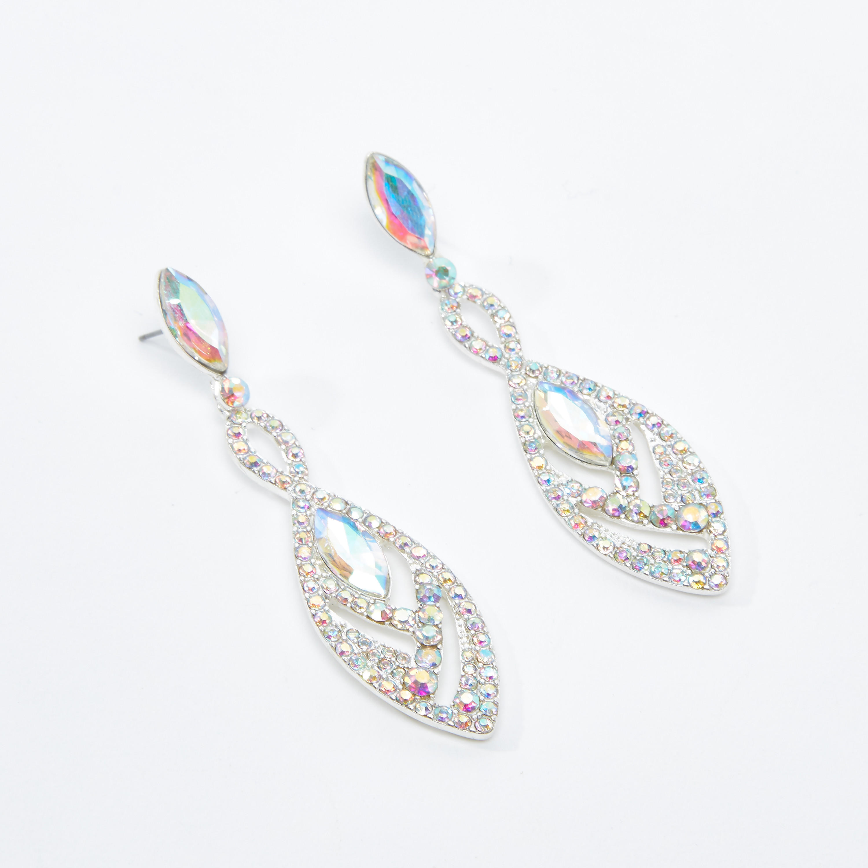 Studded Dangling Earrings with Pushback Closure-women-watchesandjewellery-jewellery-earrings-image-1