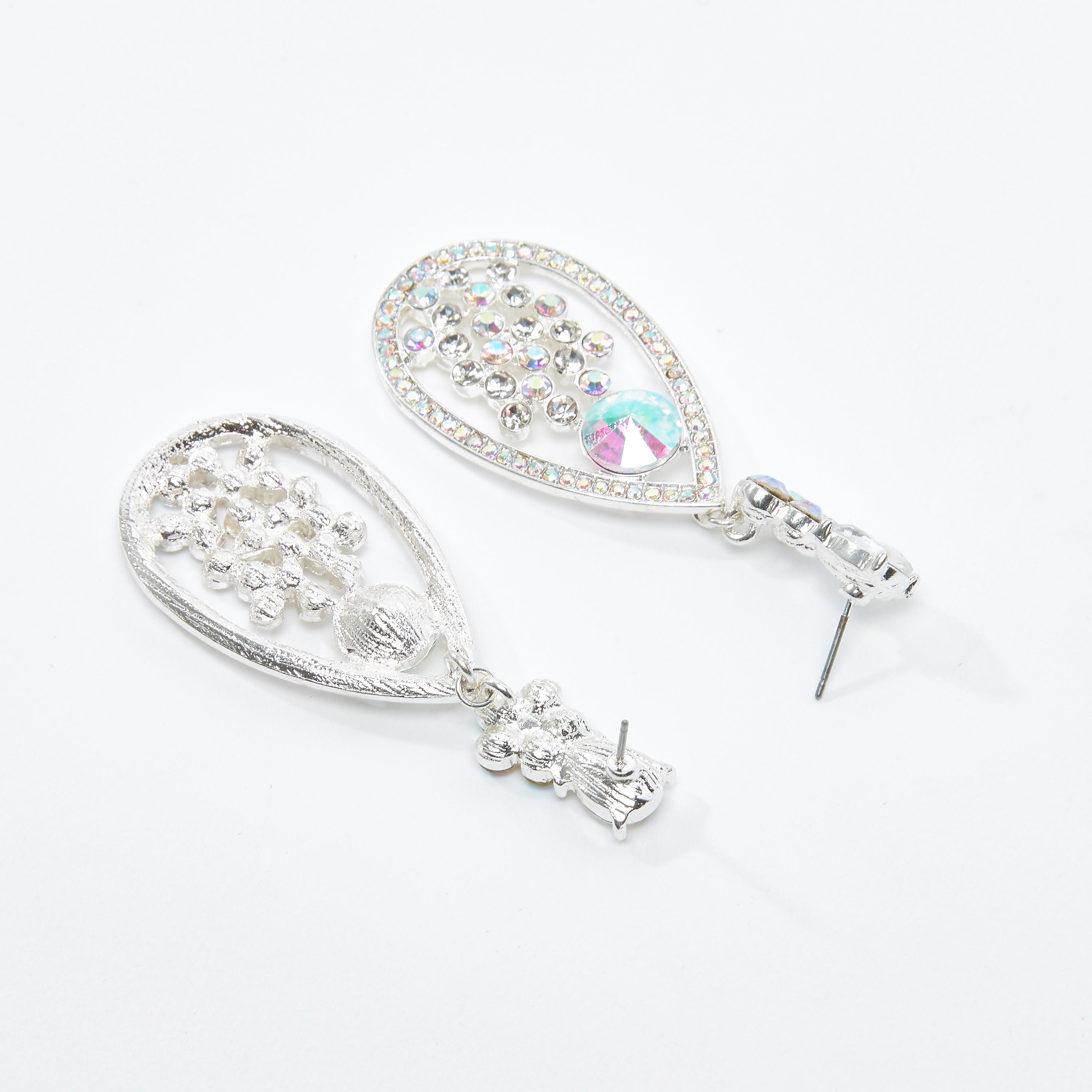 Studded Dangling Earrings with Pushback Closure-women-watchesandjewellery-jewellery-earrings-image-3